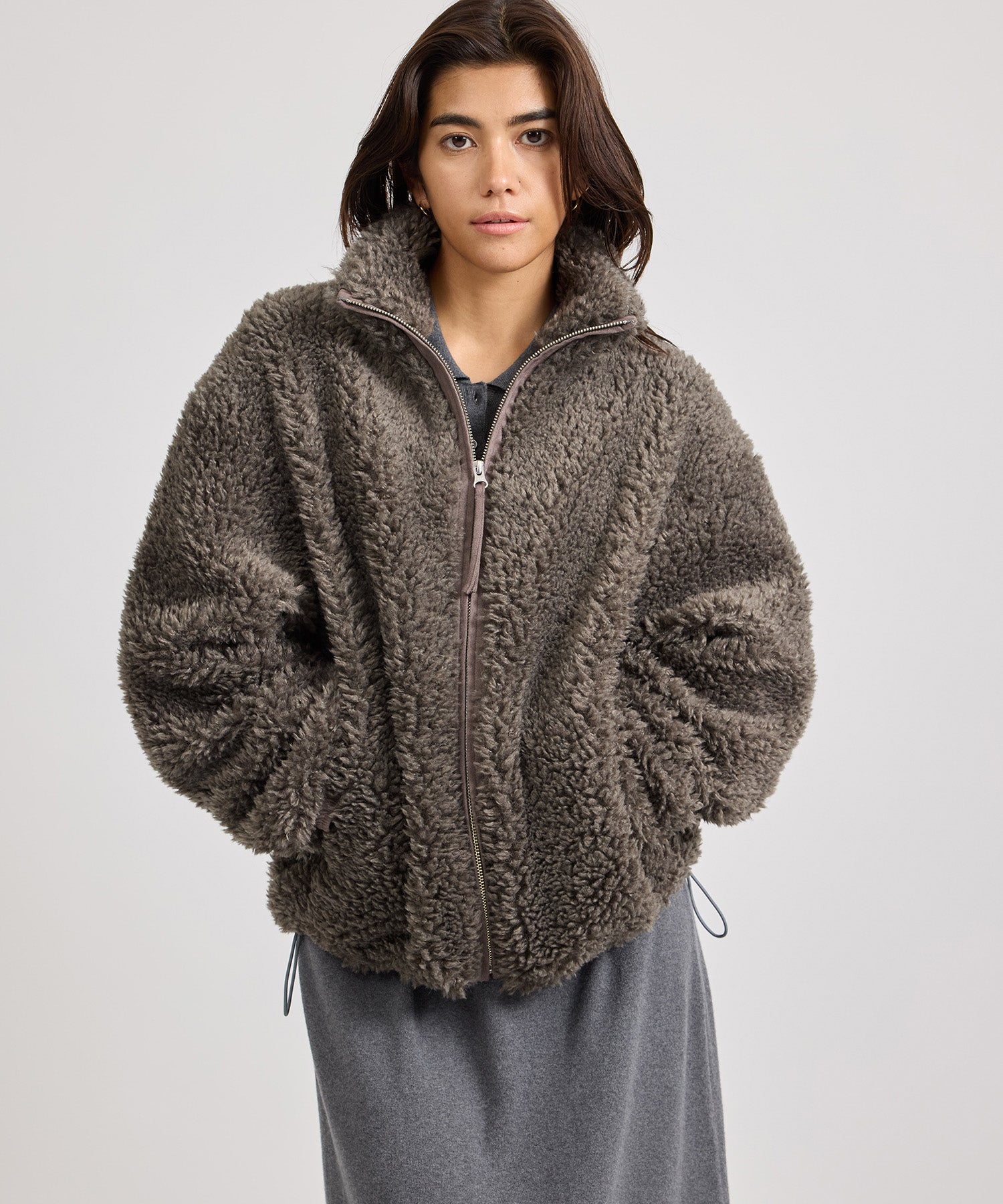 Alessia Boa Fleece Blouson