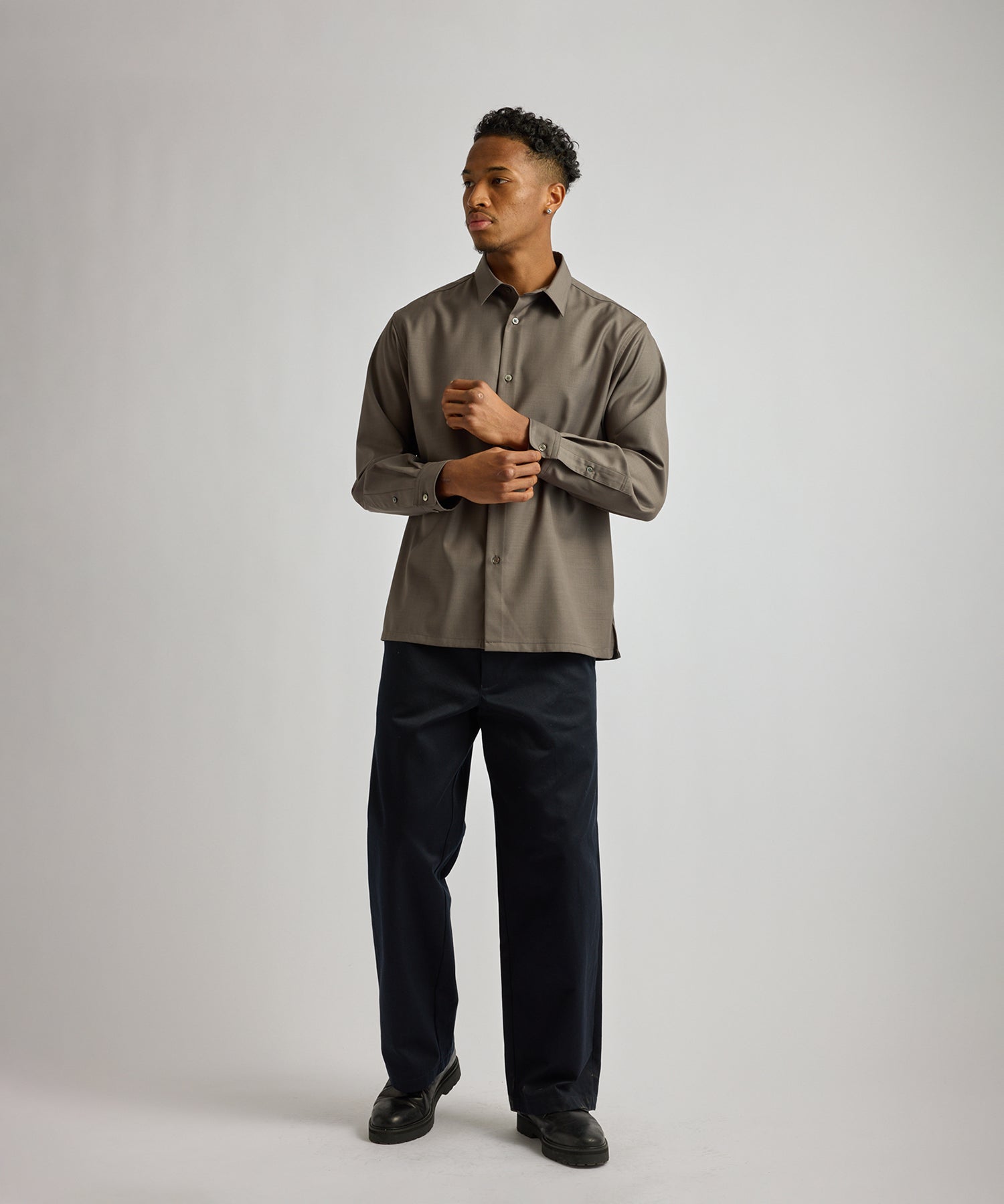 Kenmare Tropical Wool Long Sleeve Shirt