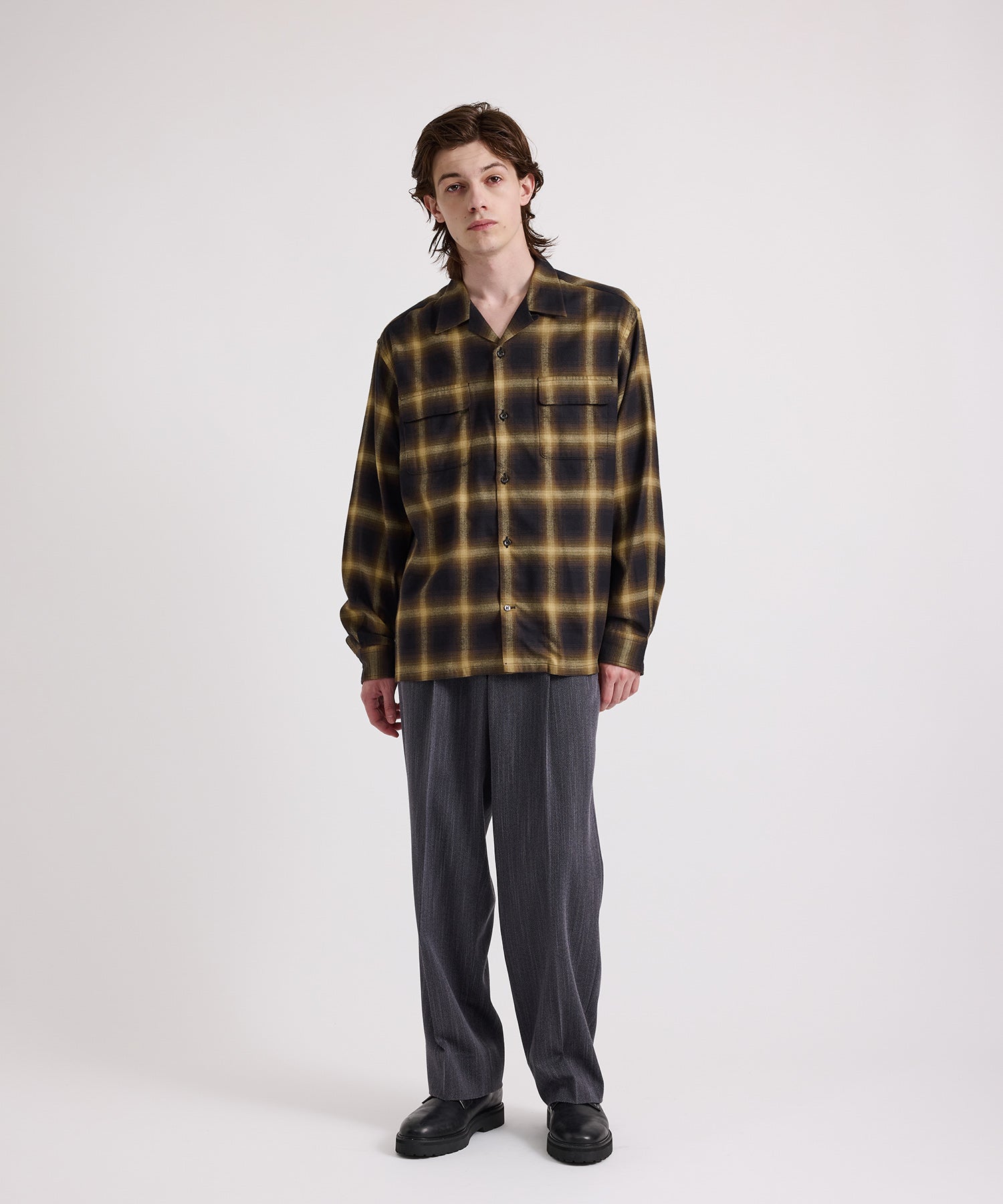 Marco Ombre Check Long Sleeve Shirt | Saturdays NYC