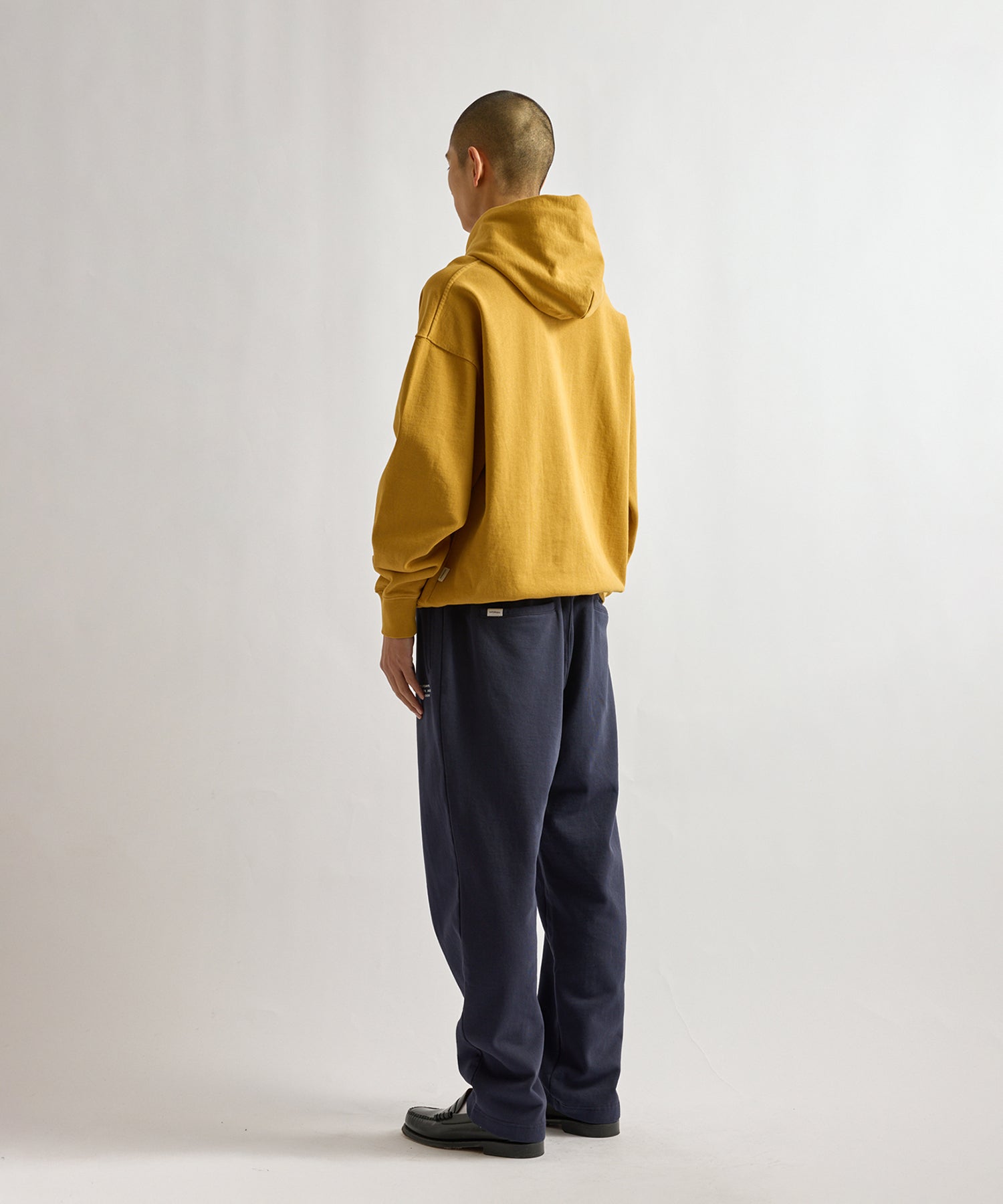 Saturdays NYC Warren Vintage Serif Relaxed Hoodie in Yellow