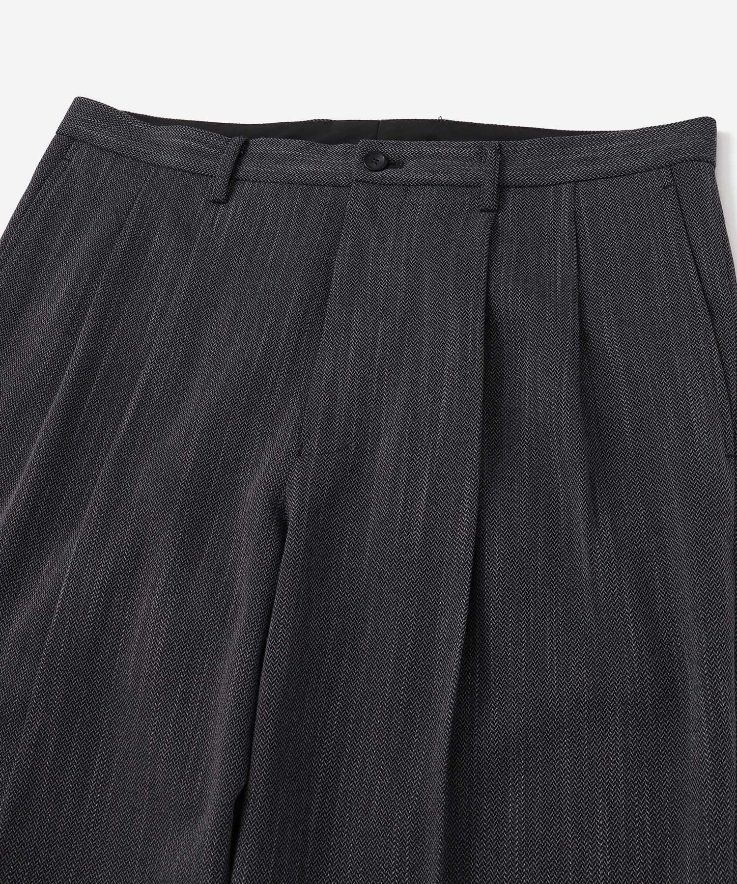 George Tweed Two Tuck Pant