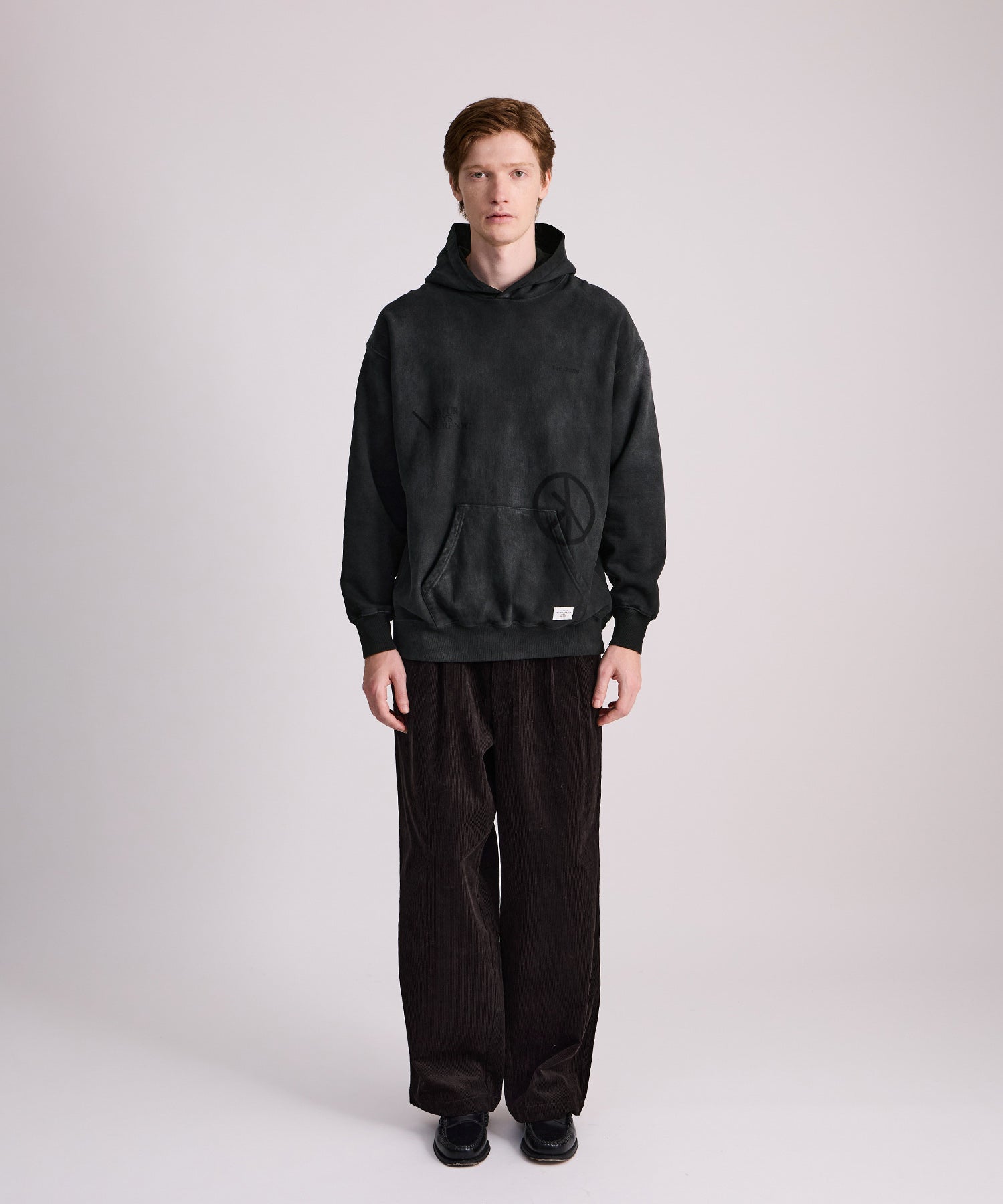 George Corduroy Wide Two Tuck Pant
