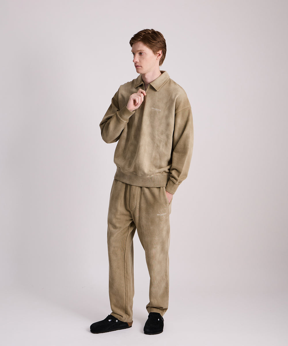 Mott Relaxed Quarter Zip Surf Sweatshirt | Saturdays NYC