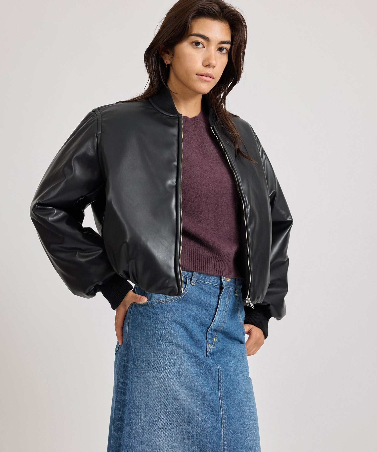 Dorothy Cropped Bomber Jacket