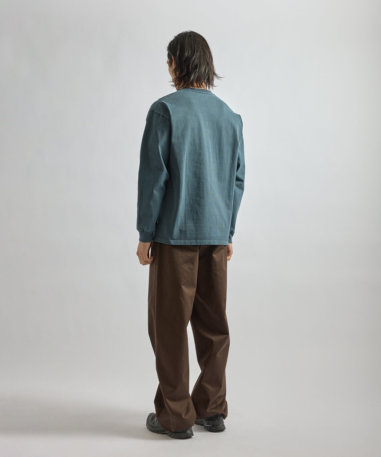 Saturdays NYC Max Weight Pigment Dyed Tee in Blue
