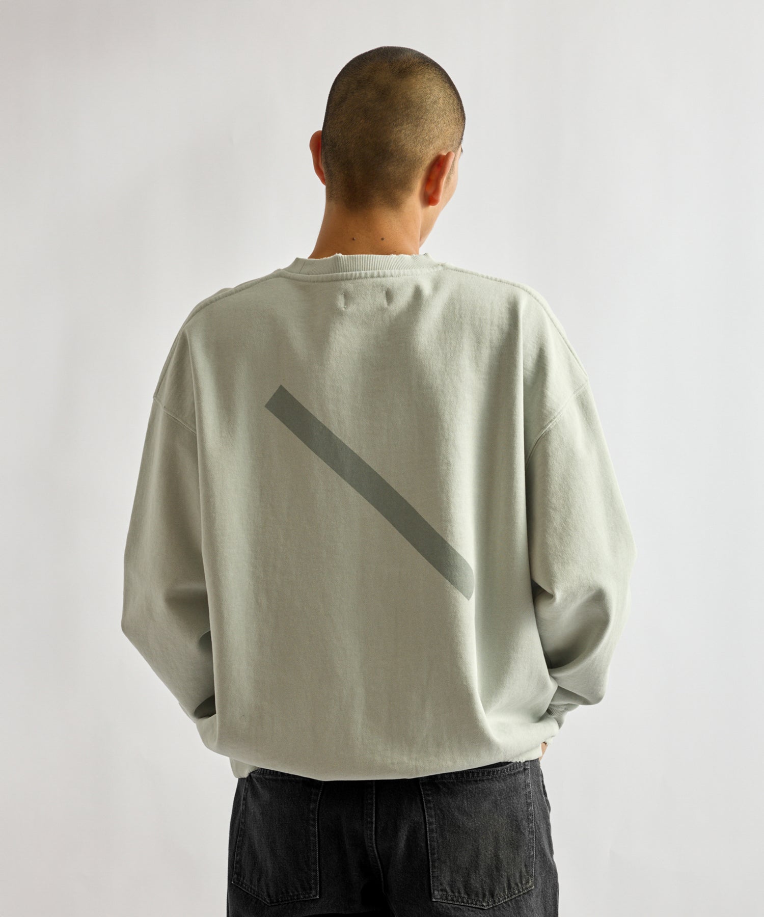 Bowery Garment Dyed Slash Sweatshirt
