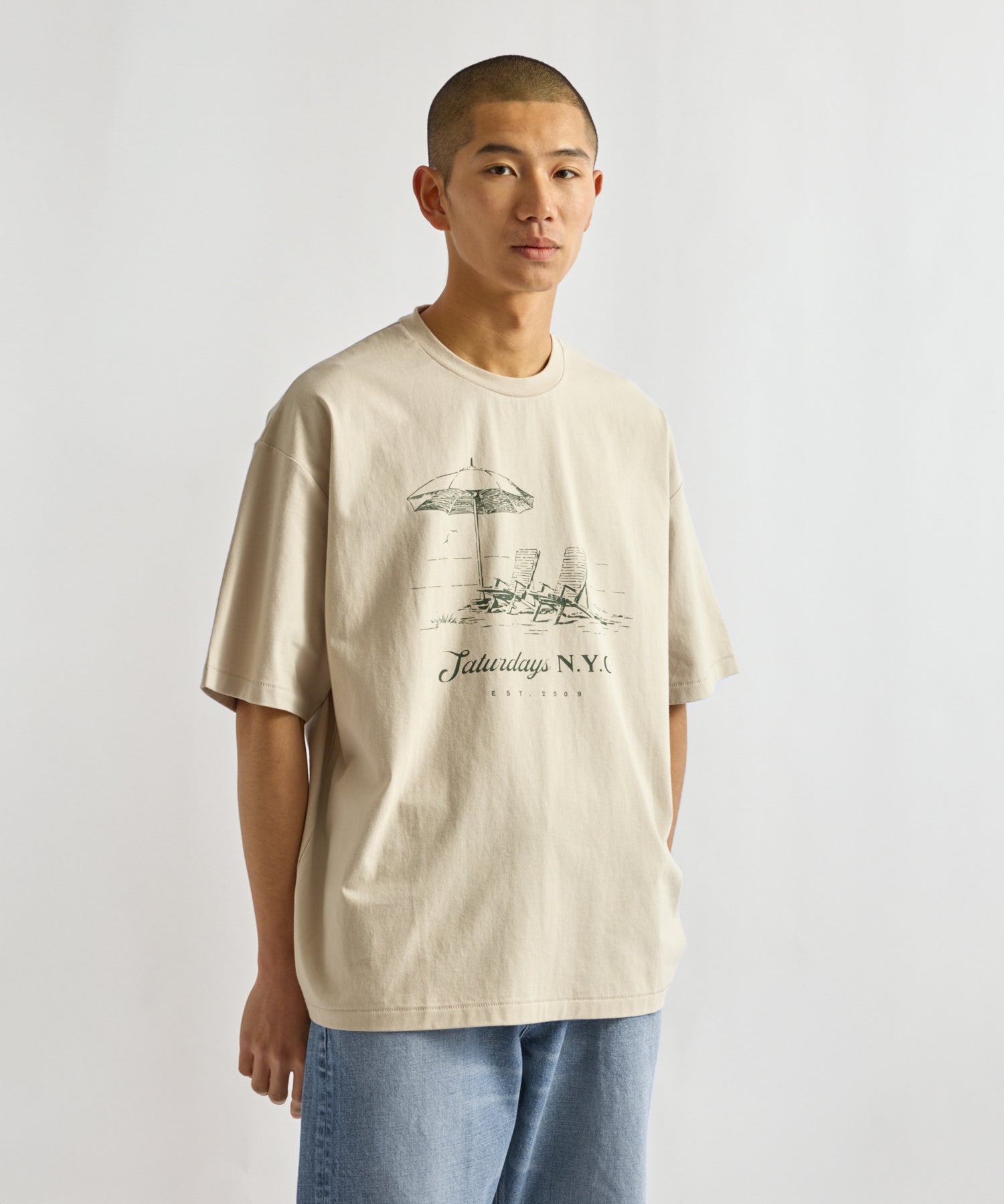 Beach Chair Ozone Wash Relaxed Tee | Saturdays NYC