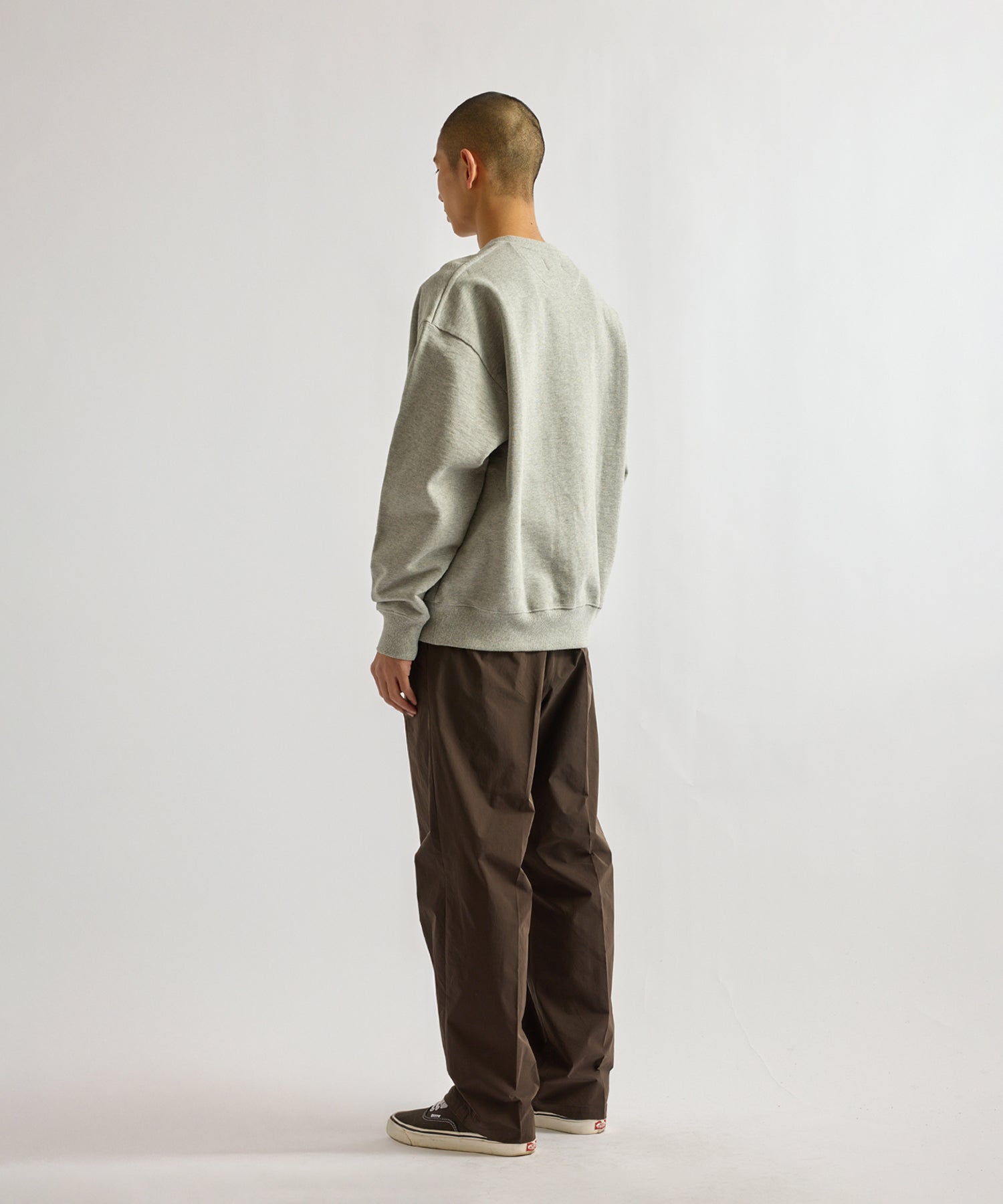 Saturdays NYC Bowery Loofah Collar Sweatshirt in Gray