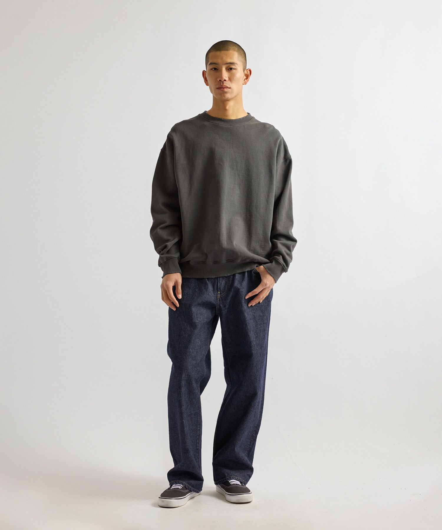 Bowery Garment Dyed Slash Sweatshirt