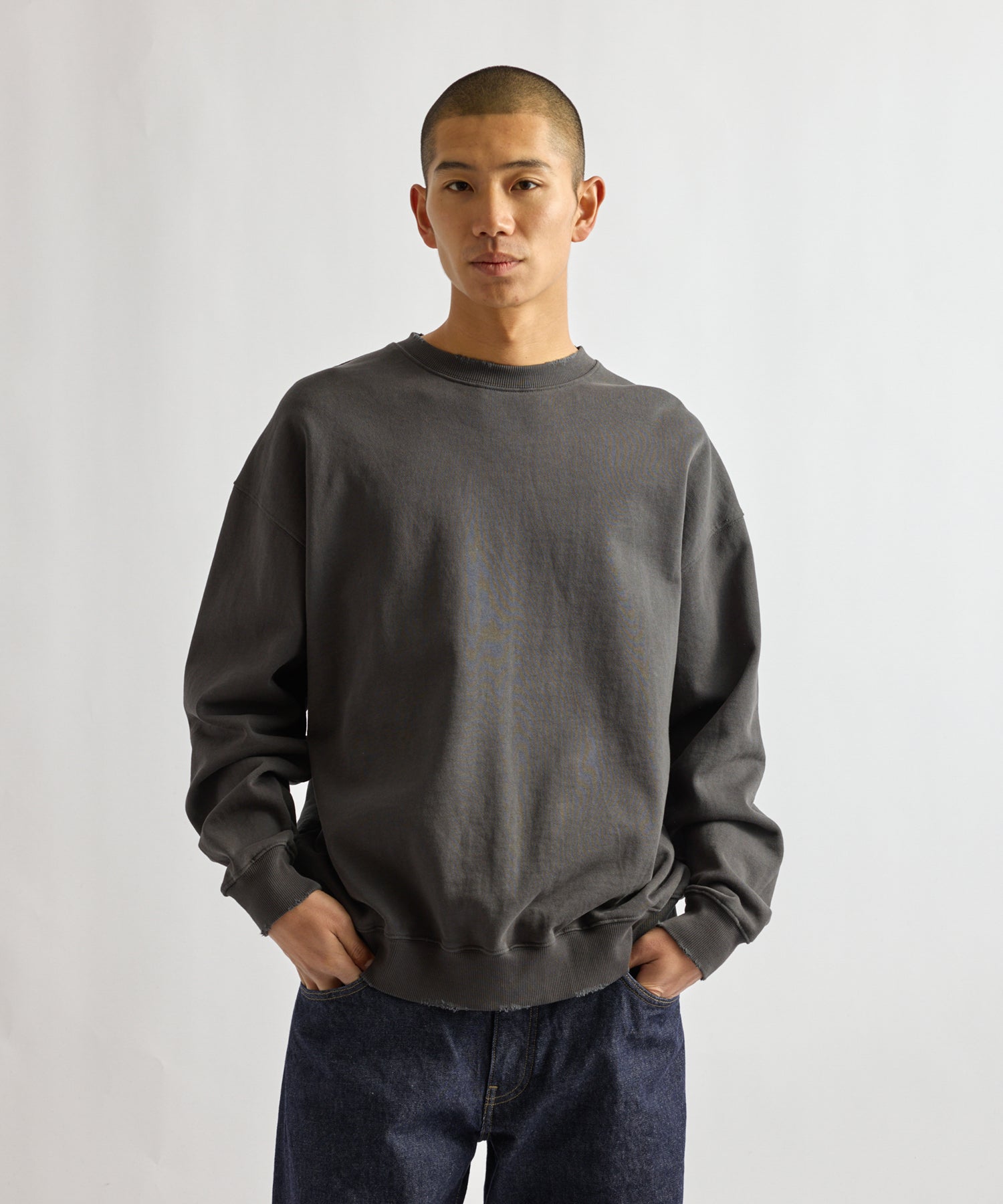 Bowery Garment Dyed Slash Sweatshirt