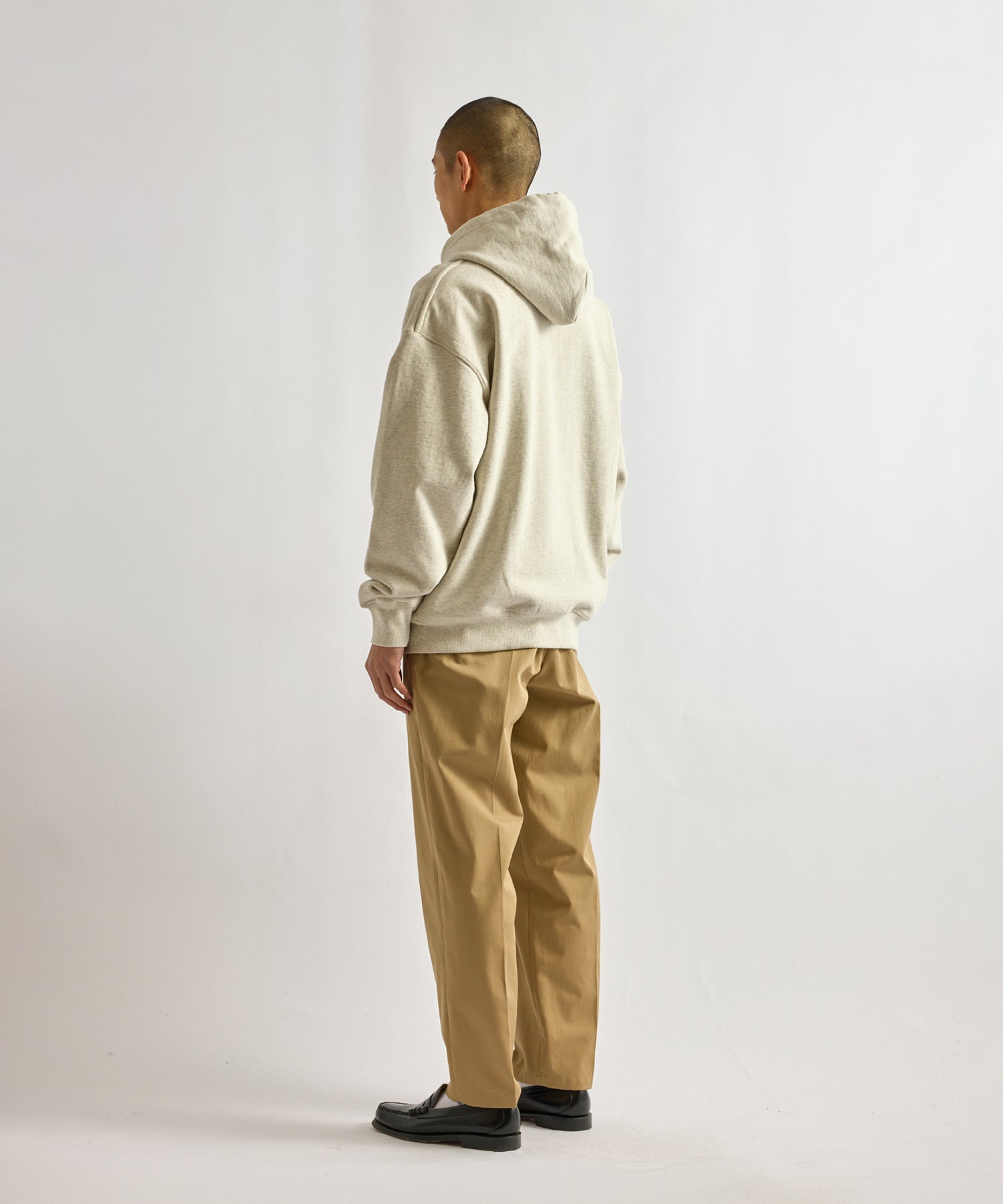 Saturdays NYC Canal Waffle Lined Zip Hoodie in Light Gray