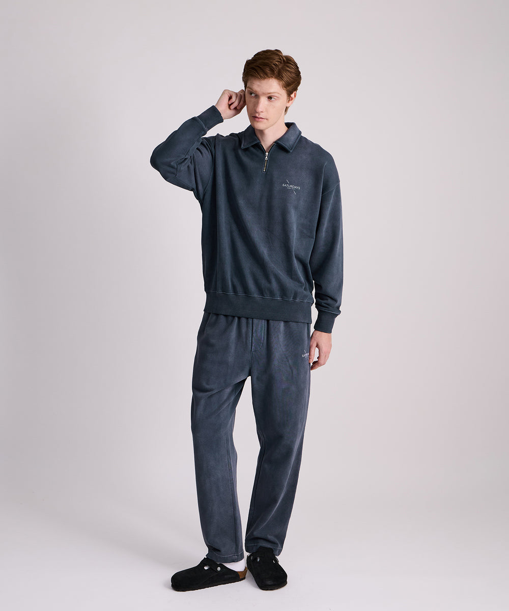 Mott Relaxed Quarter Zip Surf Sweatshirt | Saturdays NYC