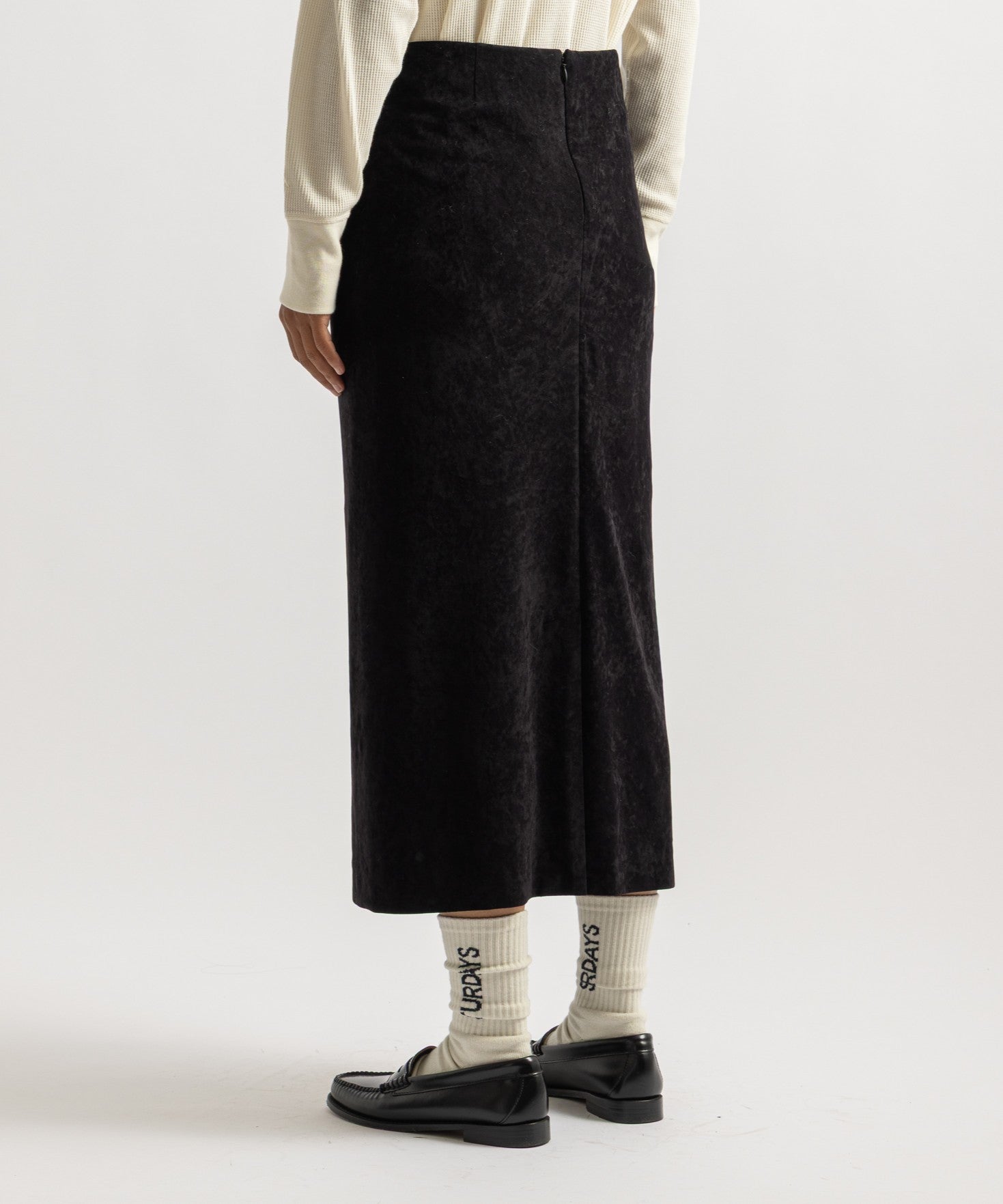 Amy Velveteen Midi Skirt