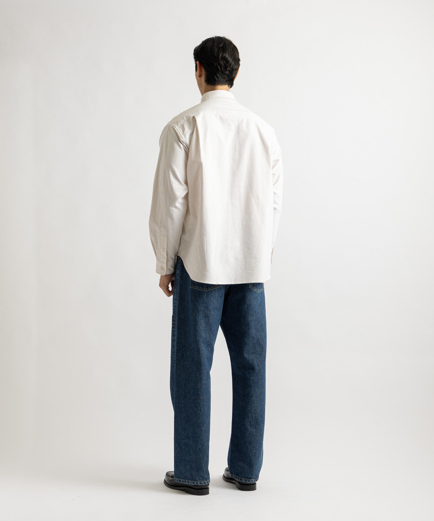 Saturdays NYC New Crosby Oxford Shirt in Beige
