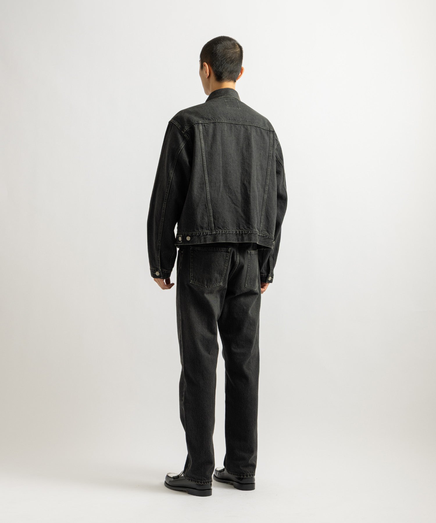 Saturdays NYC Emil Vintage Denim Jacket in Fade Black