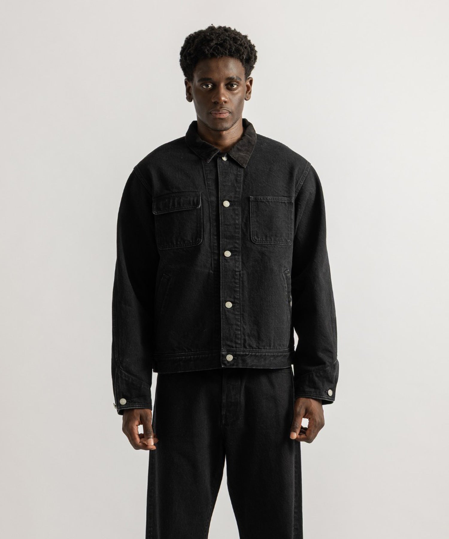 Saturdays NYC Antoine Coverall Jacket in Black