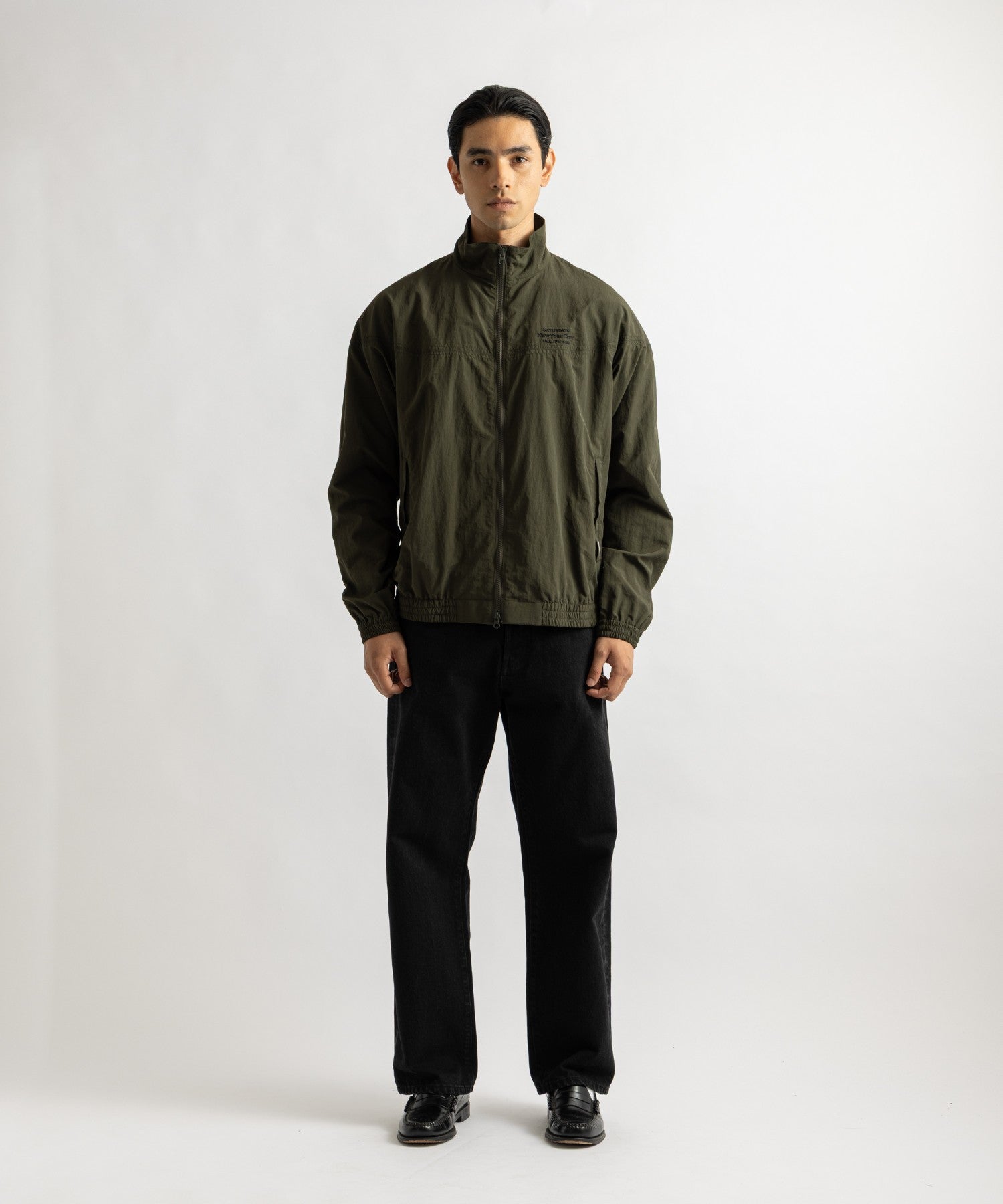 Saturdays NYC Everett International Training Jacket in Olive Green
