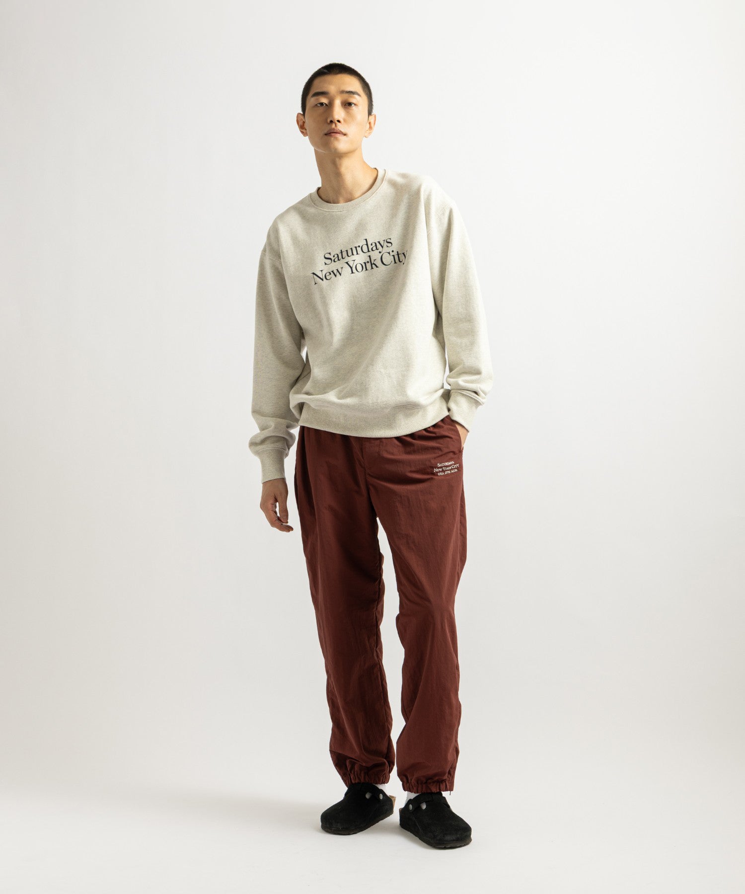 Saturdays NYC Gino International Training Pant in Burgundy
