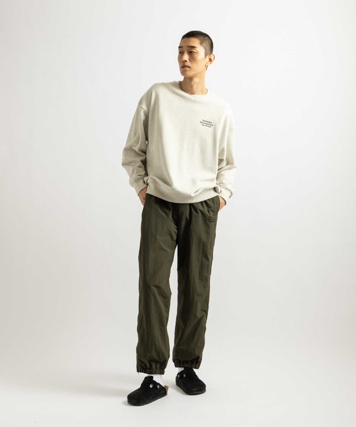 Saturdays NYC Gino International Training Pant in Olive Green