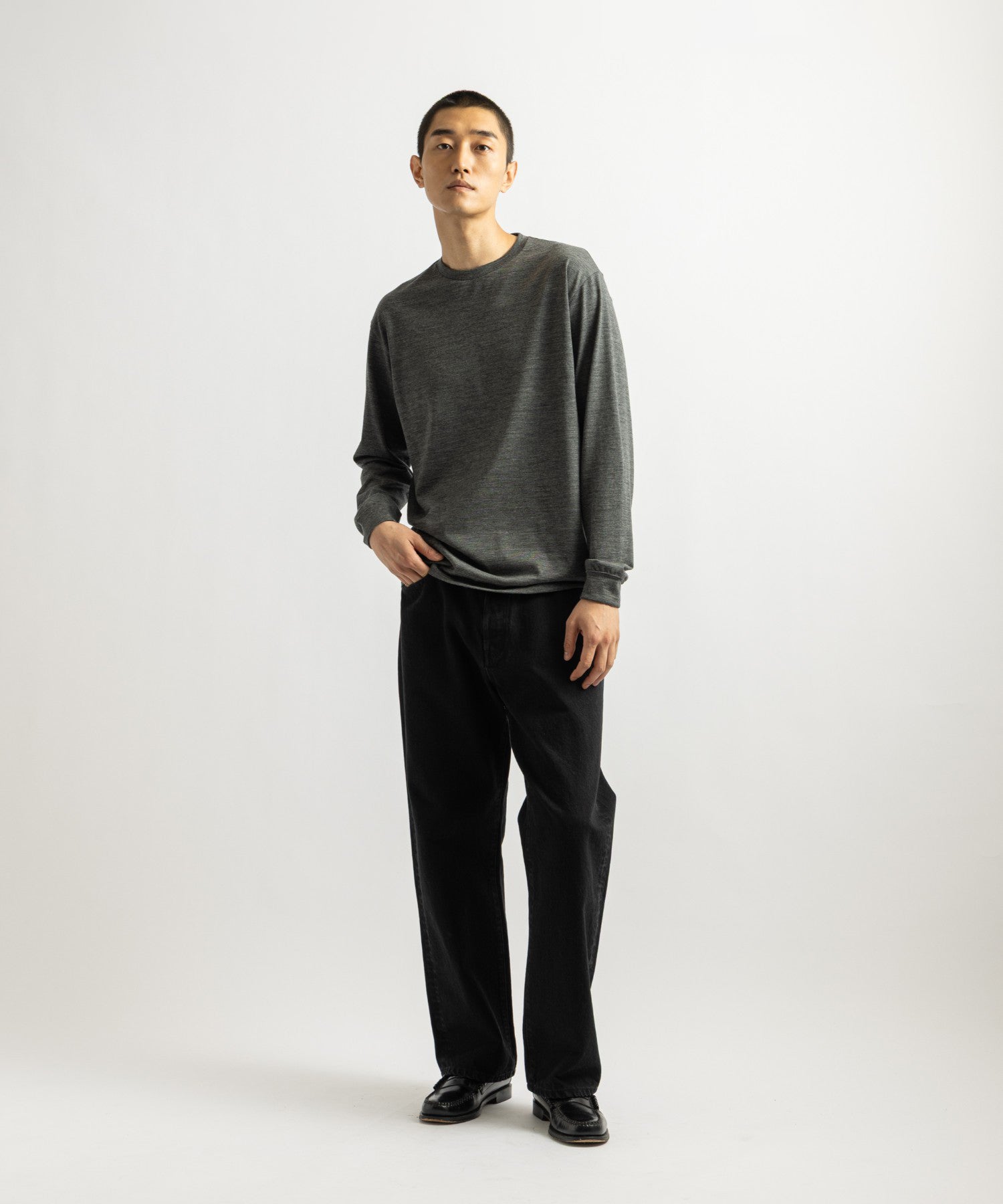 Saturdays NYC Tobias Straight Denim Pant in Black