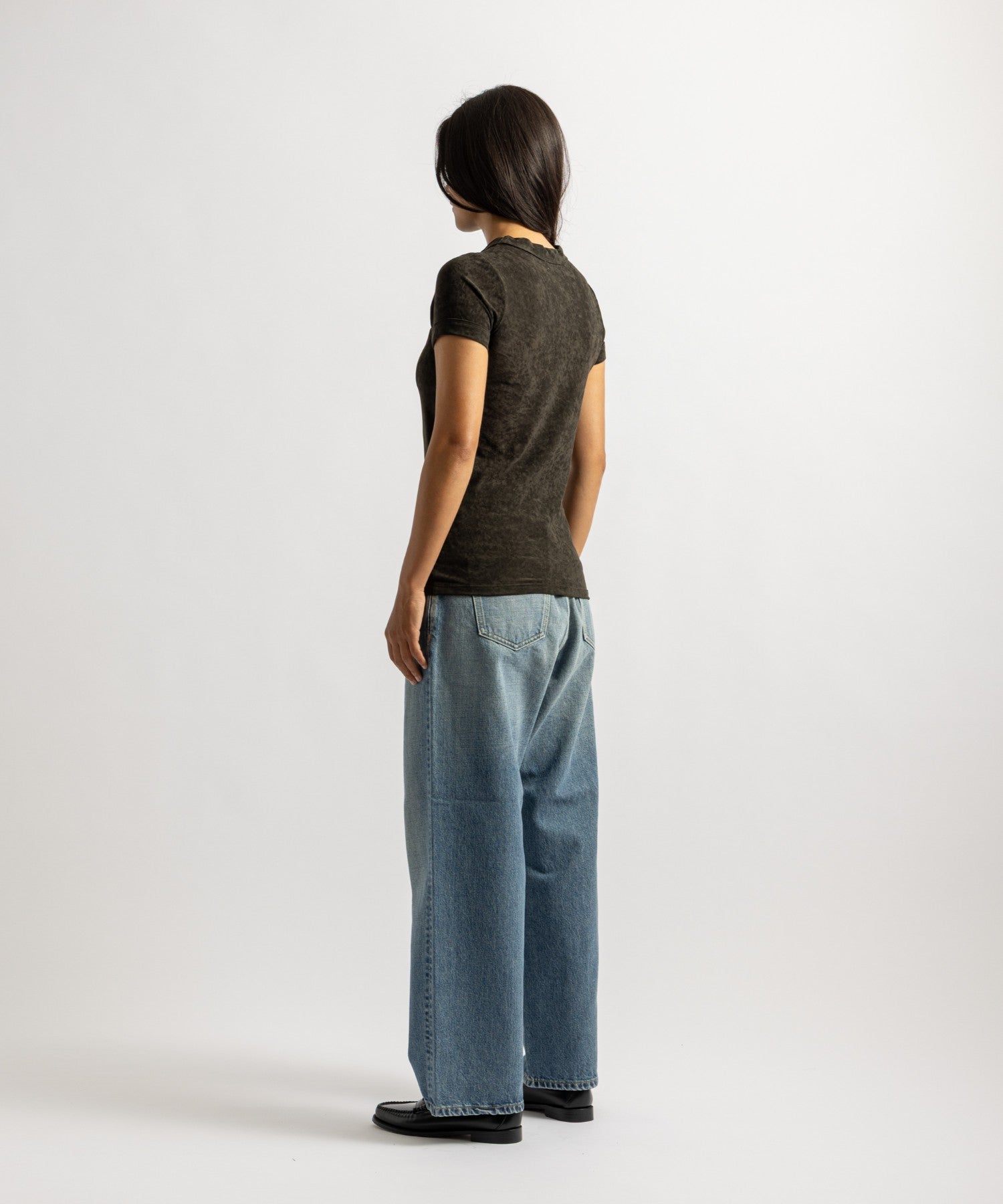 Nadia Trim Collar Top