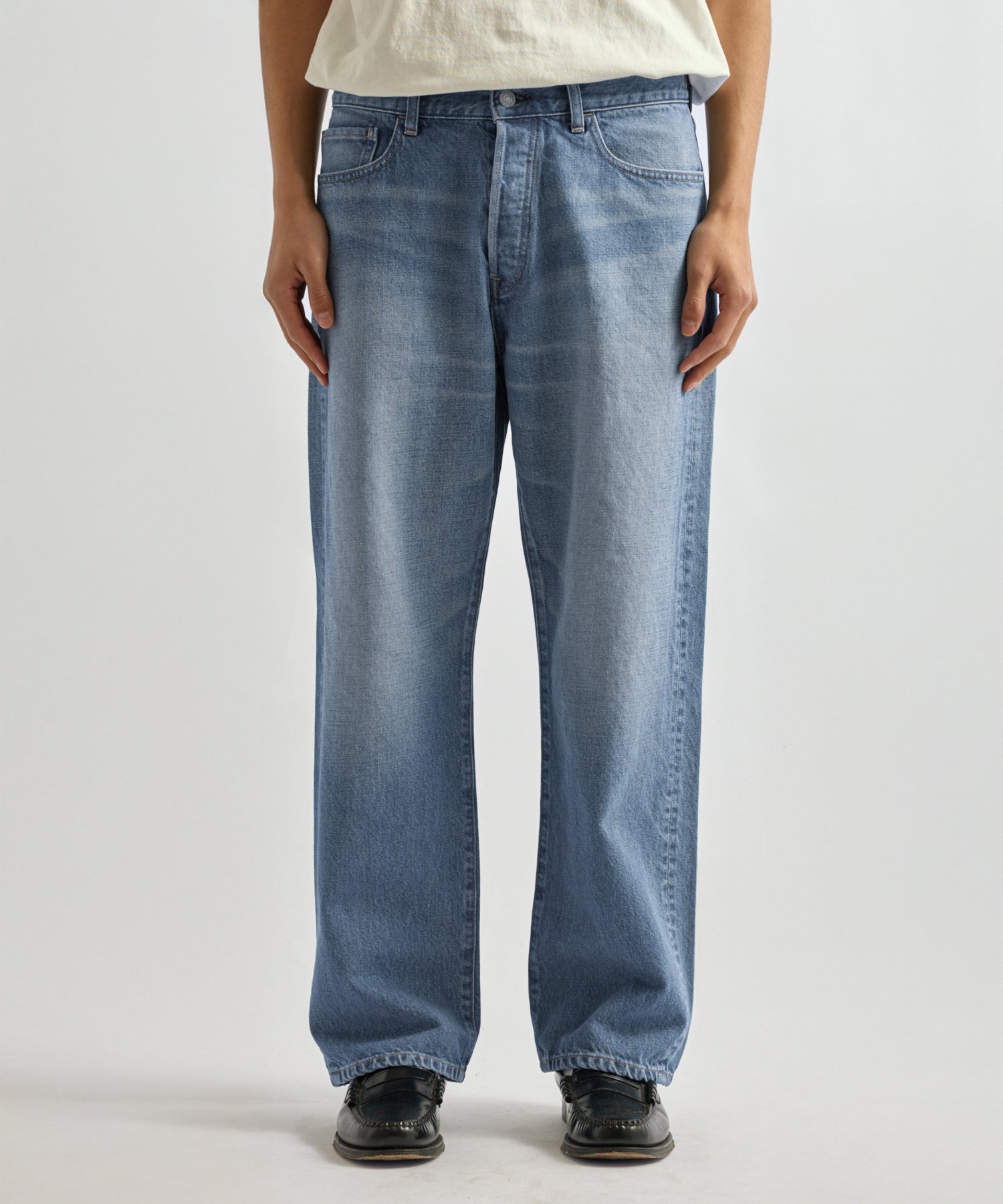 Tobias Straight Washed Denim Pant