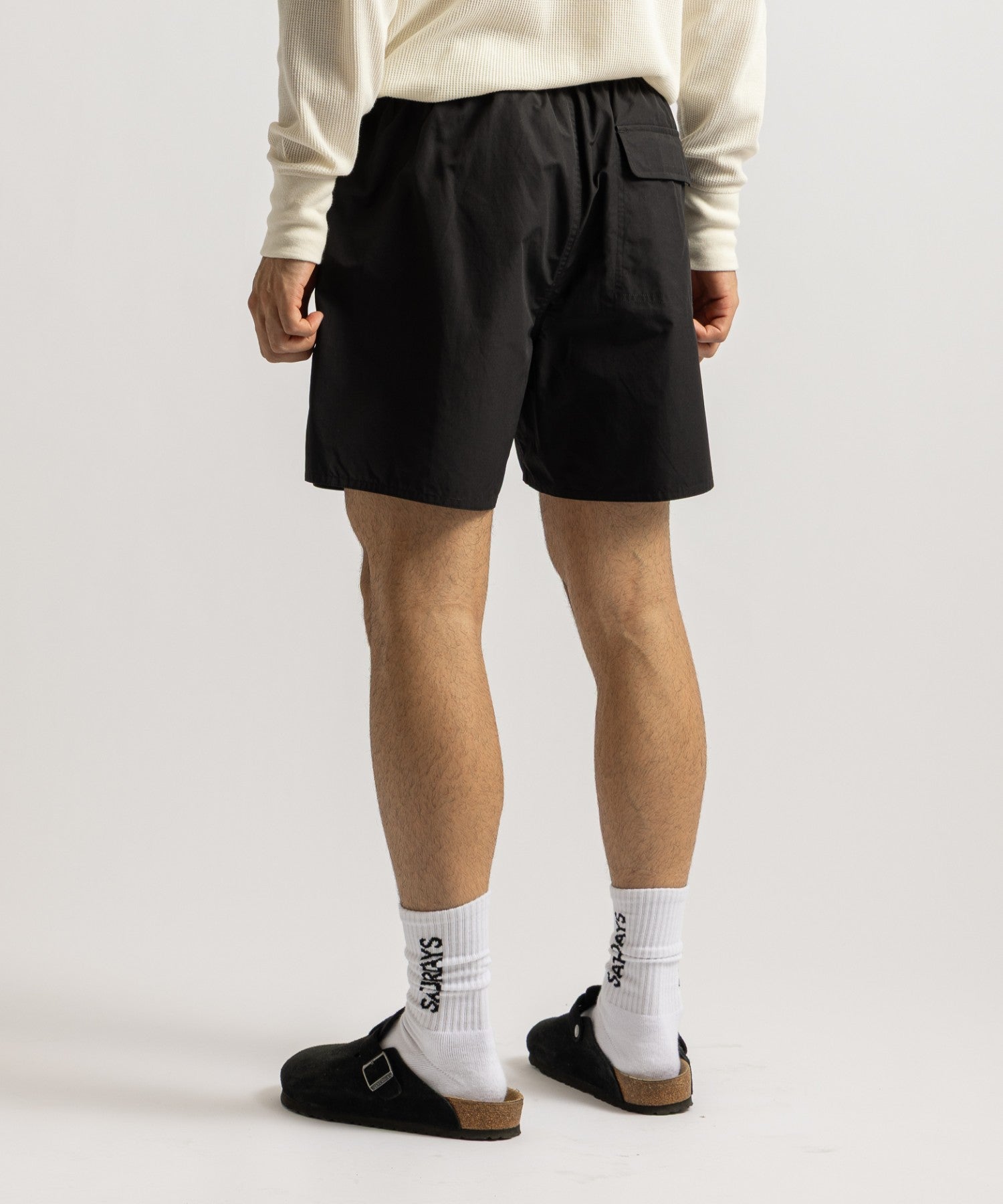 Saturdays NYC Talley Swim Short in Black
