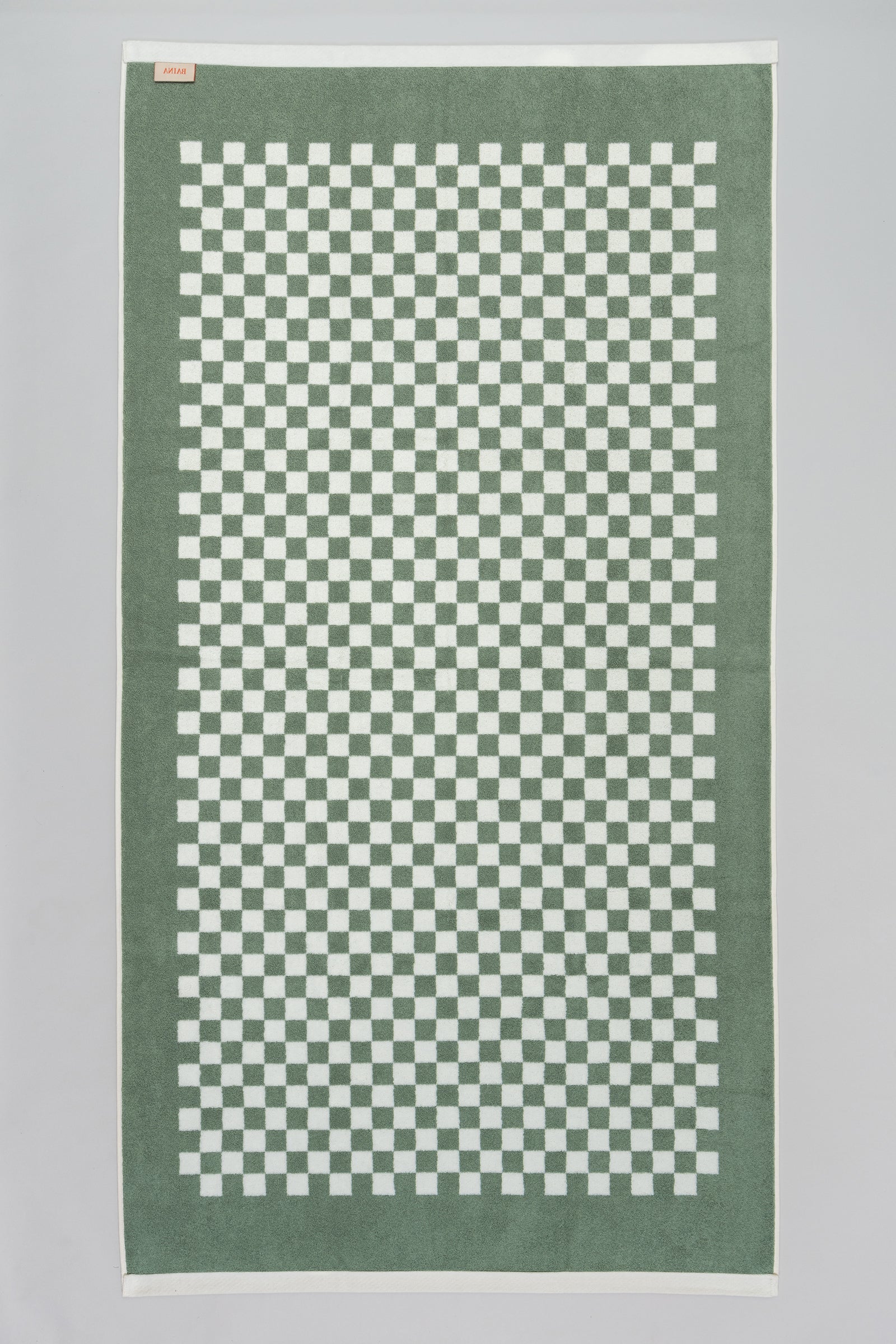 Saturdays NYC Roman Pool Towel in Sage / Chalk