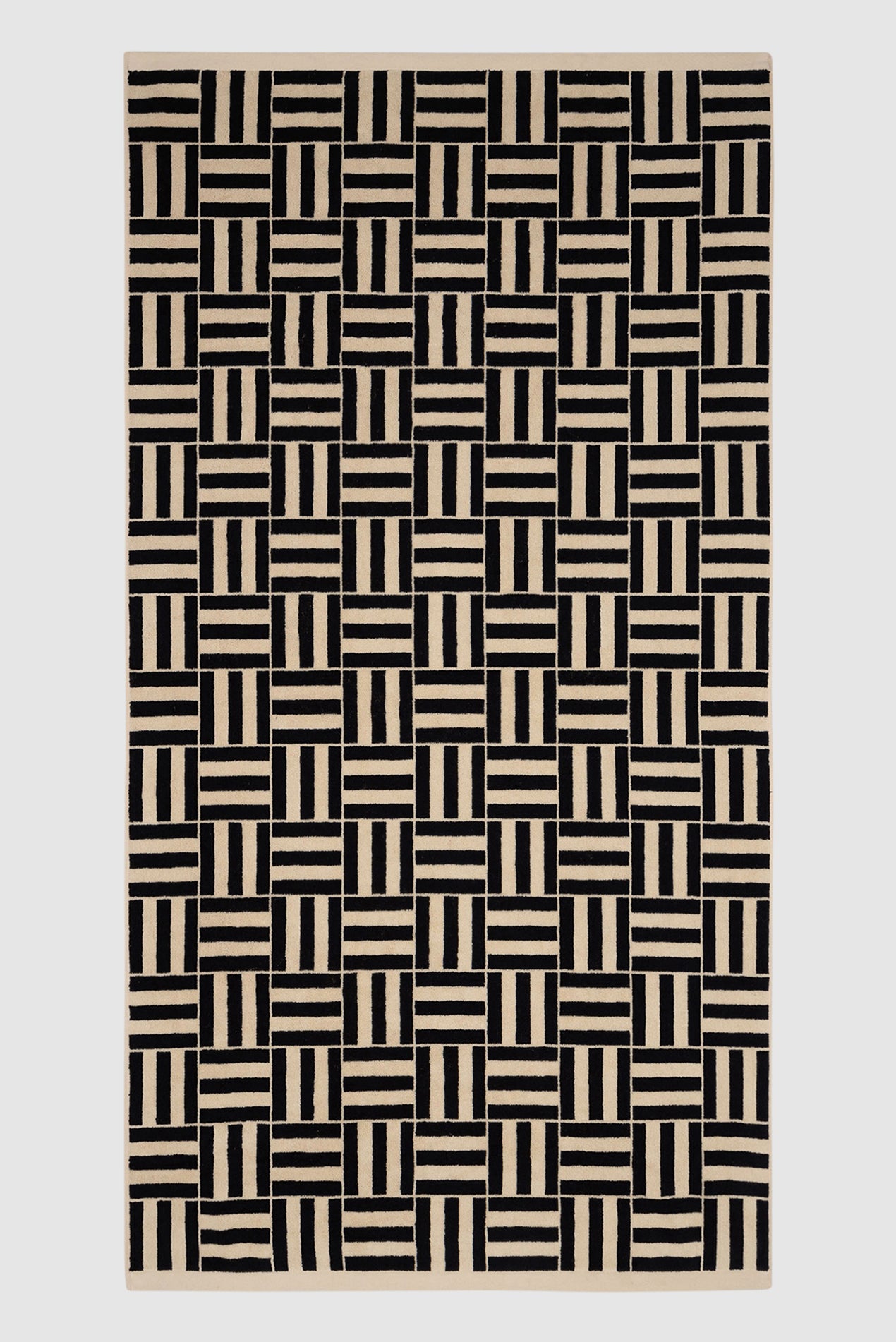 Saturdays NYC Willis Pool Towel in Sand & Noir