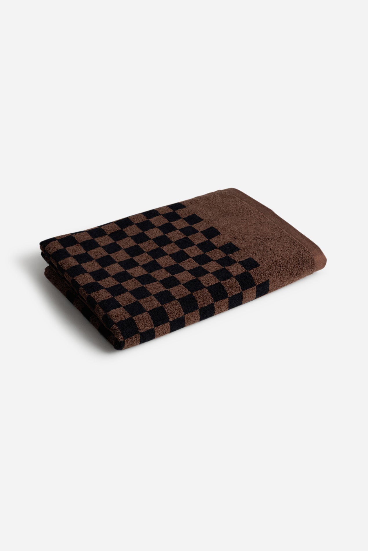 Saturdays NYC Roman Pool Towel in Tabac & Noir
