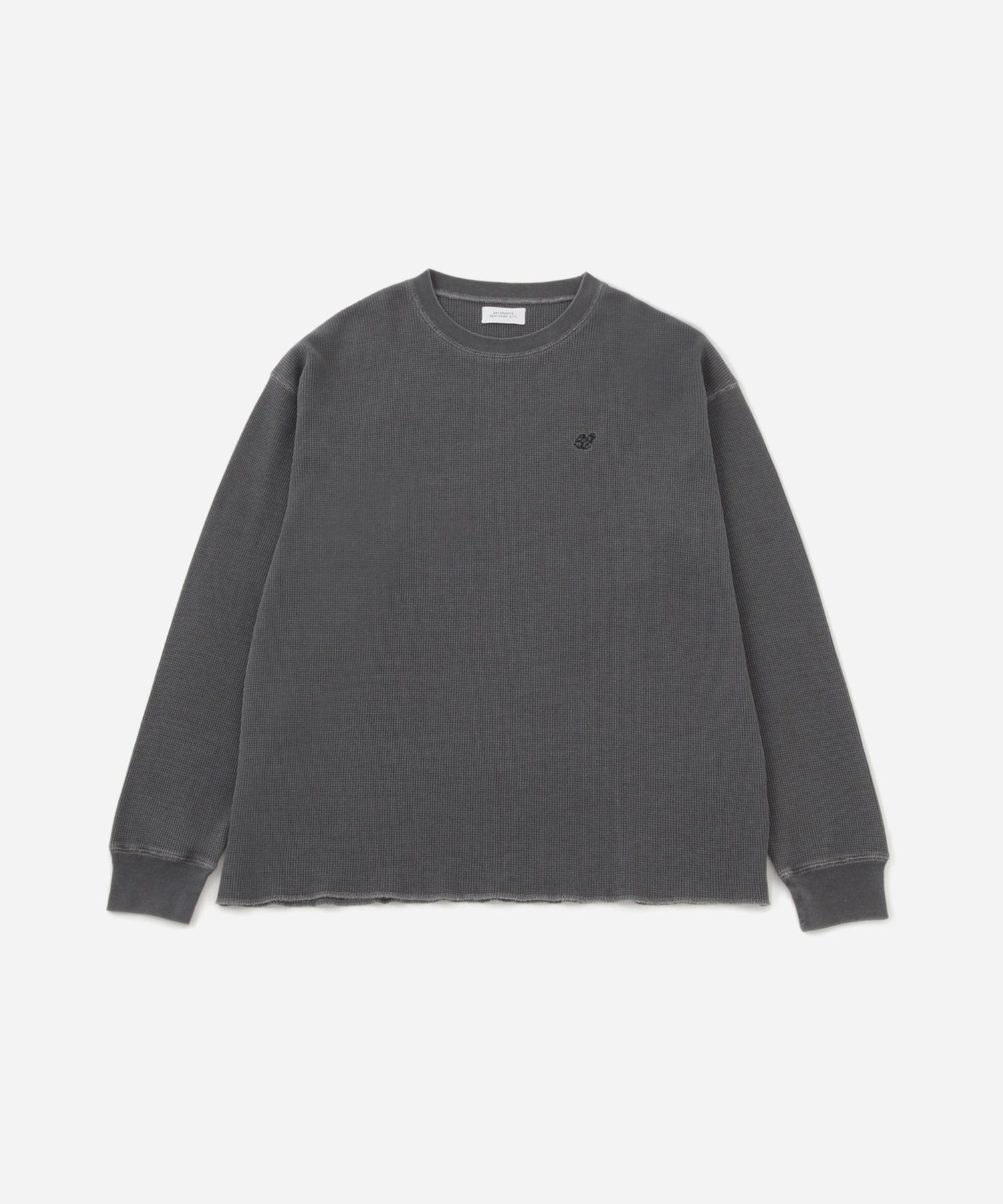 トップス charbon PIGMENT DYE WAFFLE NO-SLEEVE charbon PIGMENT DYE WAFFLE NO-SLEEVE