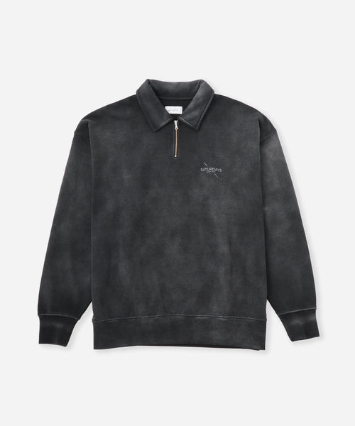 Mott Relaxed Quarter Zip Surf Sweatshirt | Saturdays NYC