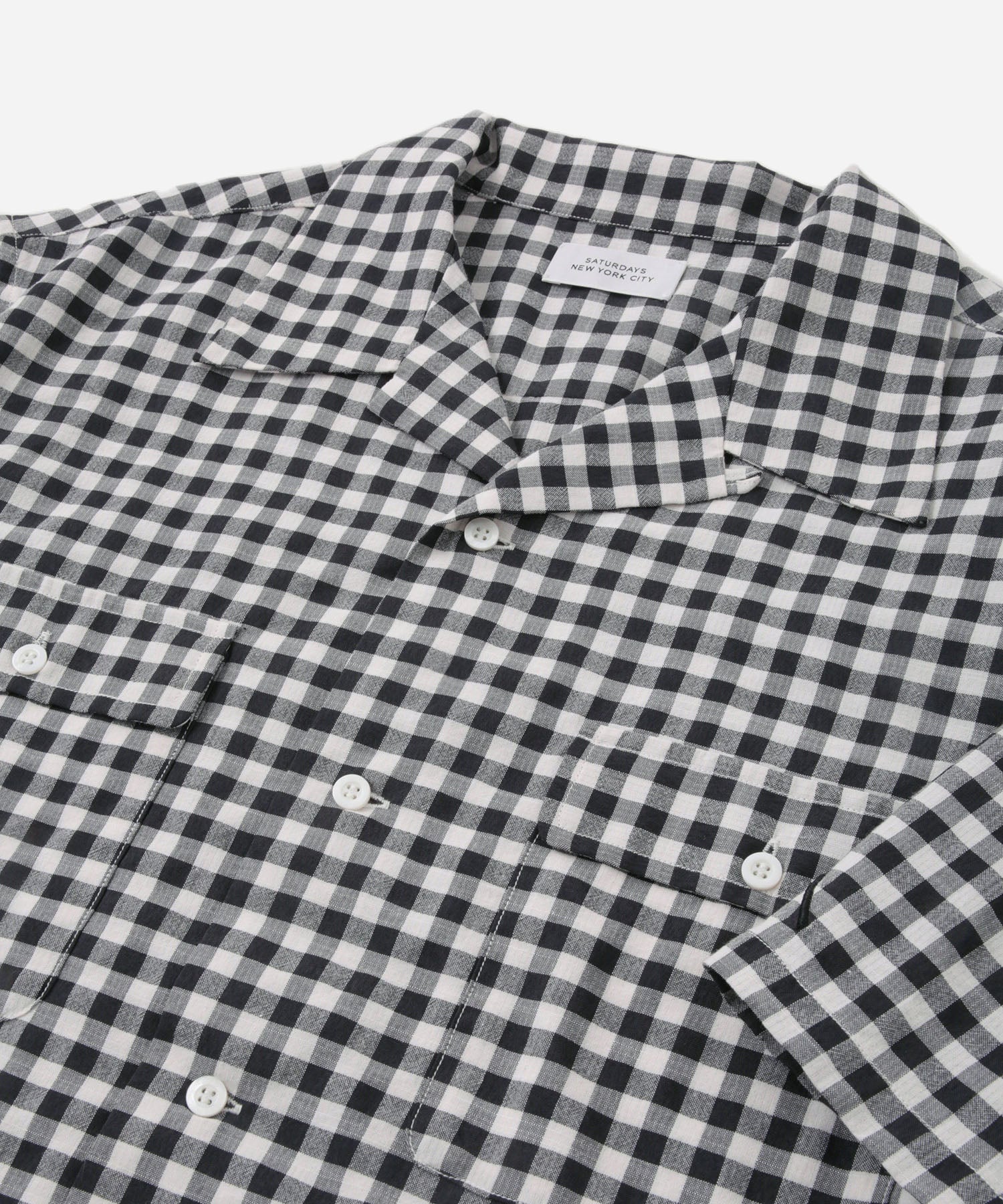 Hester Gingham Check SS Shirt | Saturdays NYC