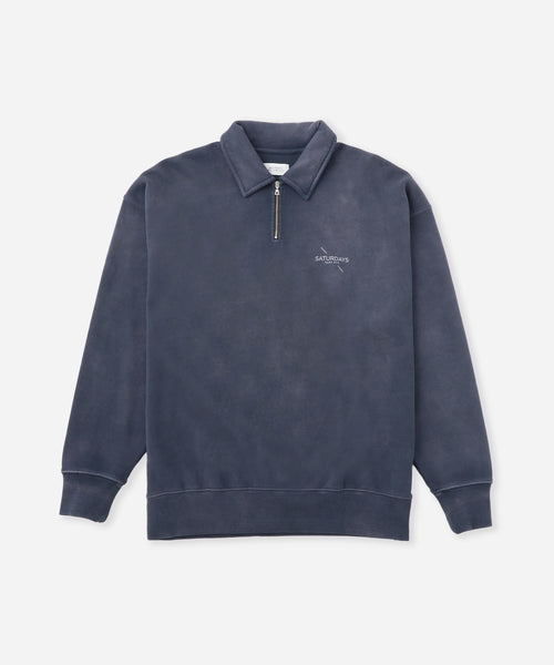 Mott Relaxed Quarter Zip Surf Sweatshirt | Saturdays NYC