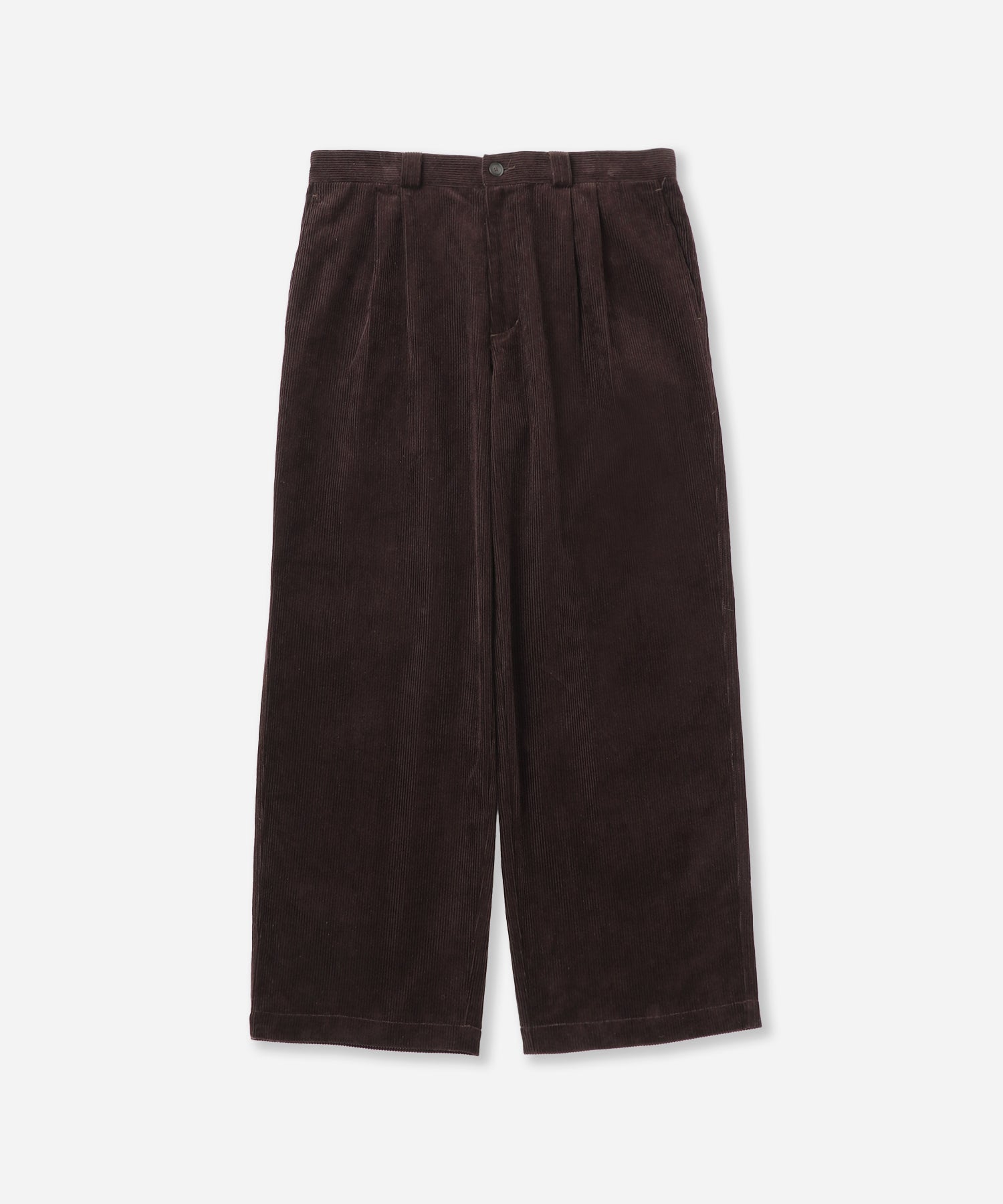 George Corduroy Wide Two Tuck Pant