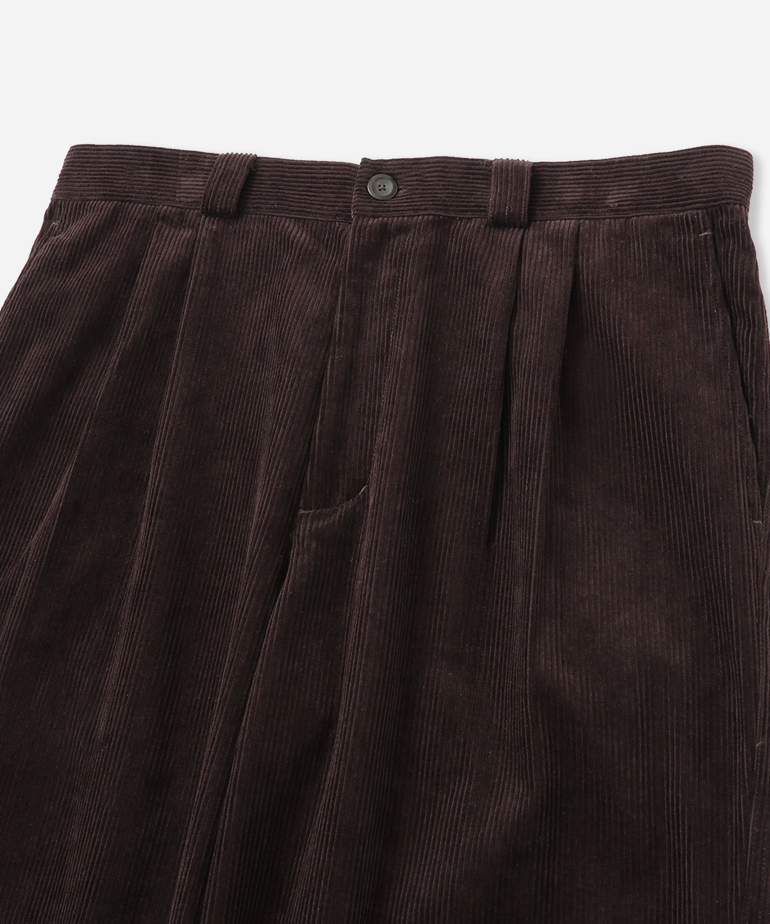 George Corduroy Wide Two Tuck Pant