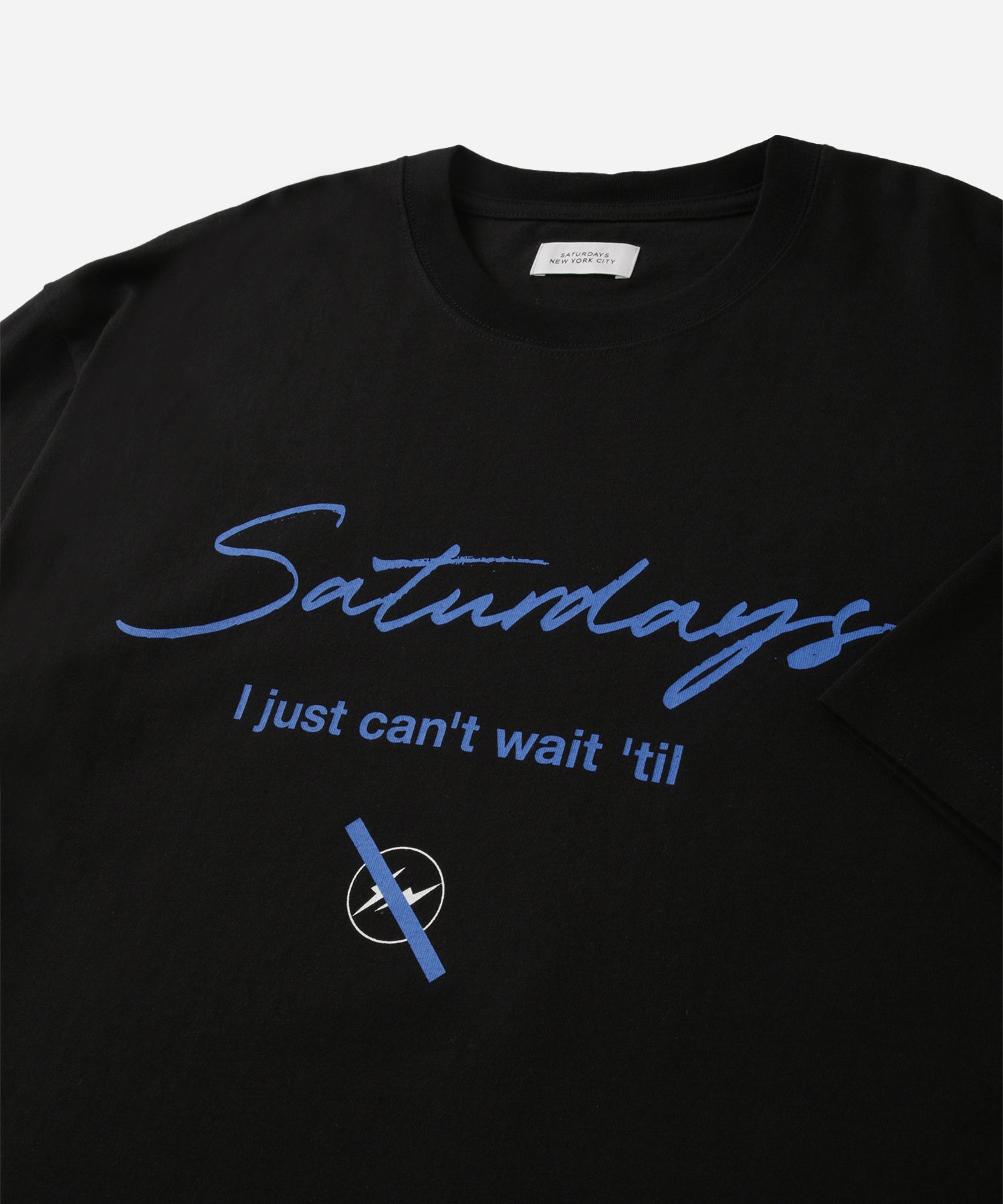 Saturdays NYC FRAGMENTｘSaturdays NYC Short Sleeve T-Shirt in Black