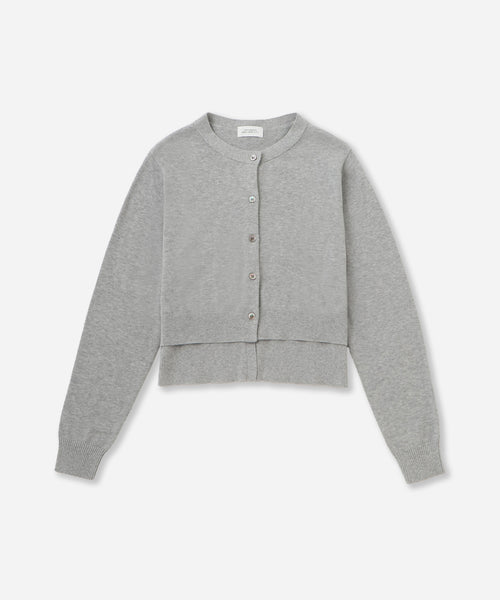【グレー（07）】Halle Cardigan Halle Double Layer Cardigan | Saturdays NYC