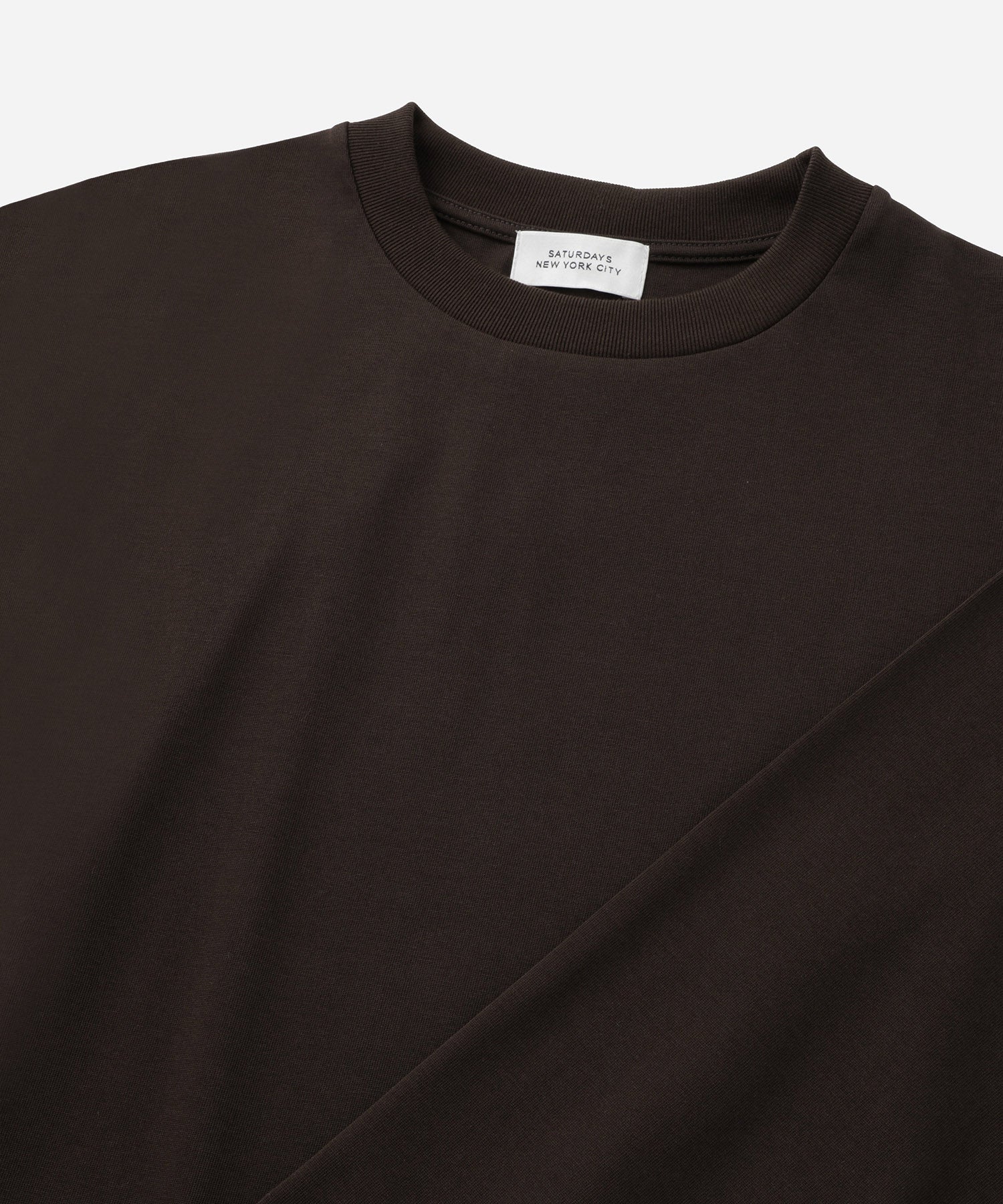 Saturdays NYC Arisa Long Sleeve Top in Brown