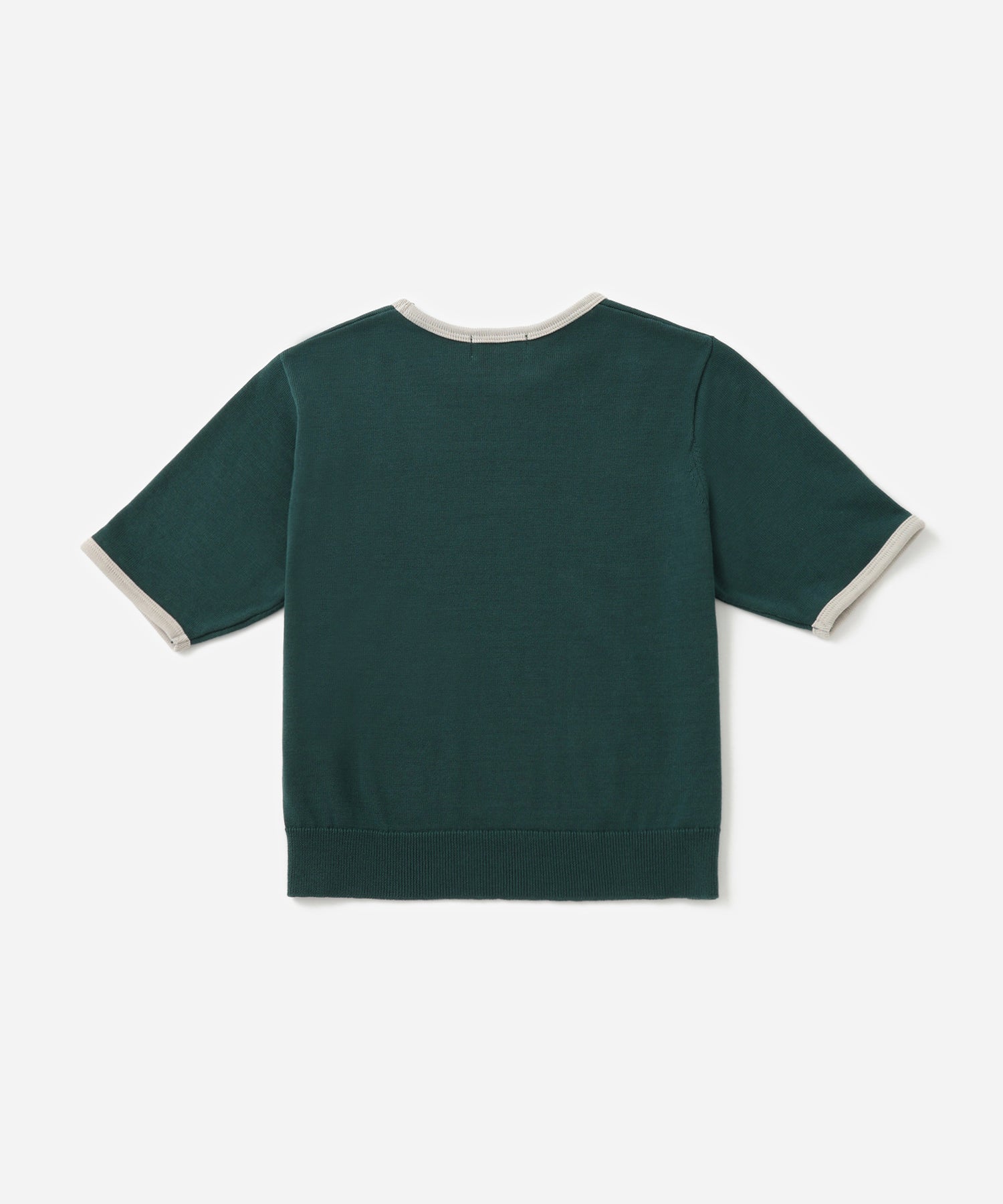 Saturdays NYC Suzie Compact Knit Short Sleeve Top in Green