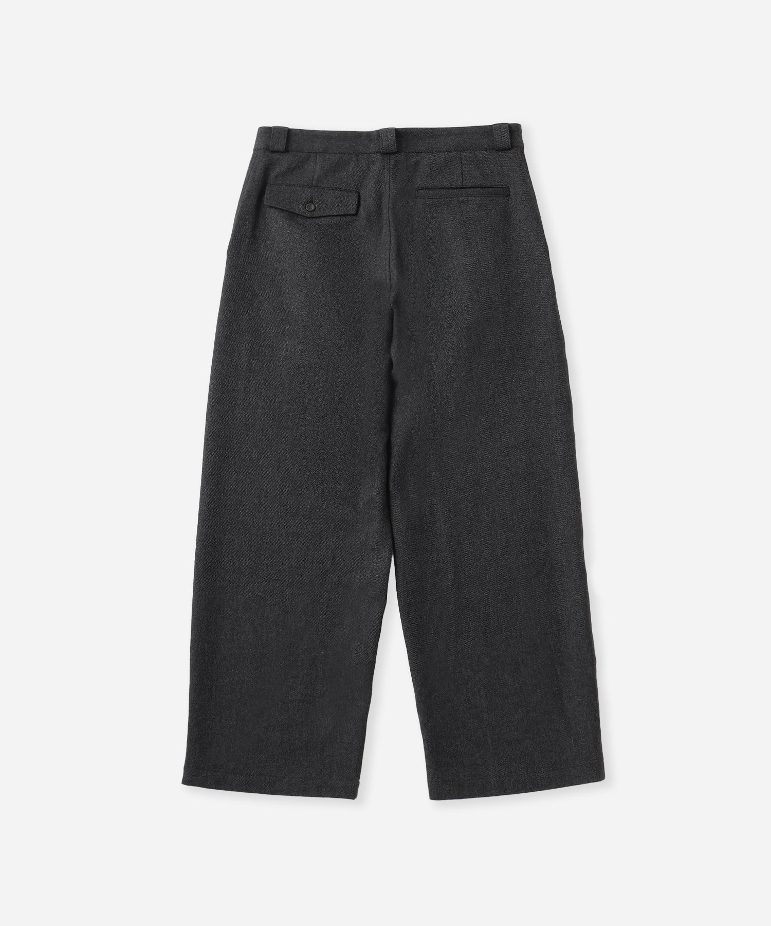George Wool Wide Two Tuck Pant