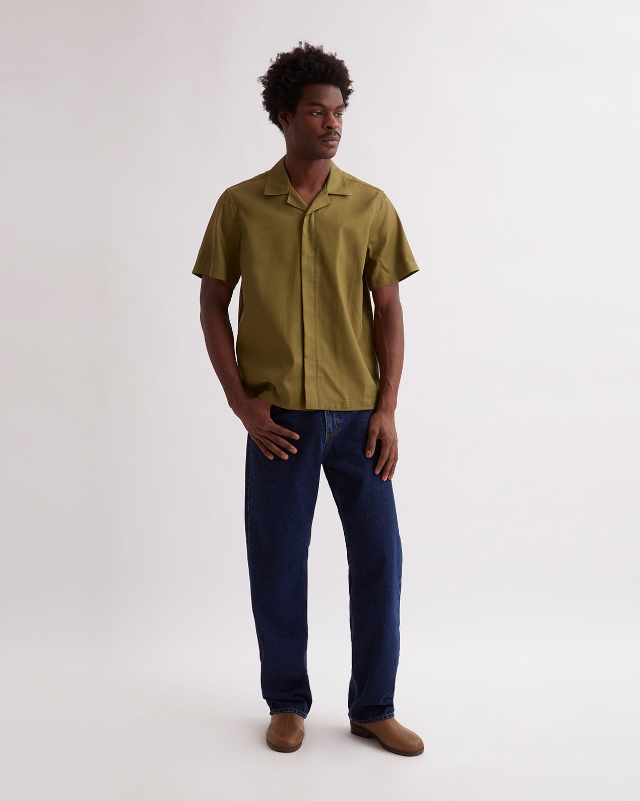トップス Steven Alan MONTI BOX CAMP COLLAR SHIRT Steven Alan（スティーブンアラン）の「＜Steven Alan＞MONTI
