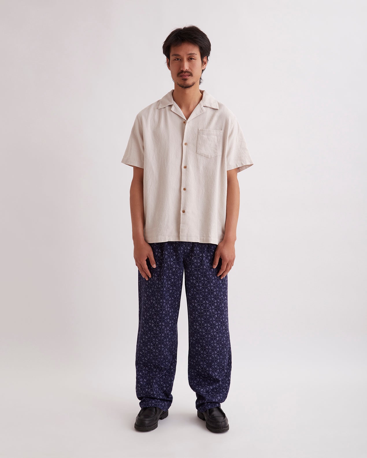 Canty Boucle Knit SS Shirt | Saturdays NYC