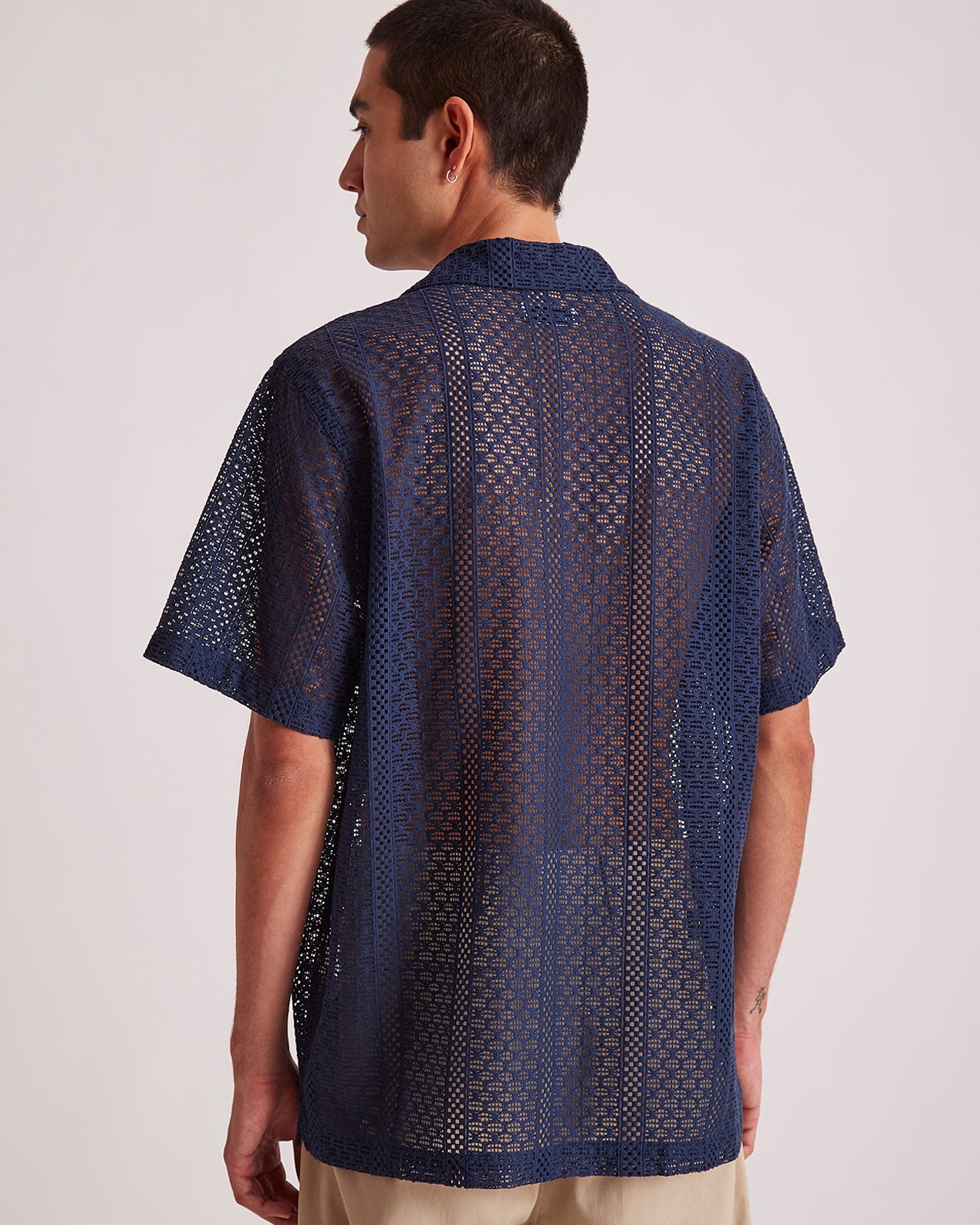 Canty Cotton Lace SS Shirt | Saturdays NYC