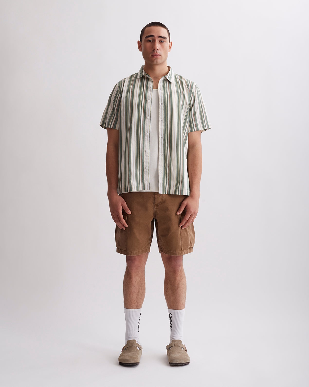 Bruce Stripe Short Sleeve Shirt | Saturdays NYC