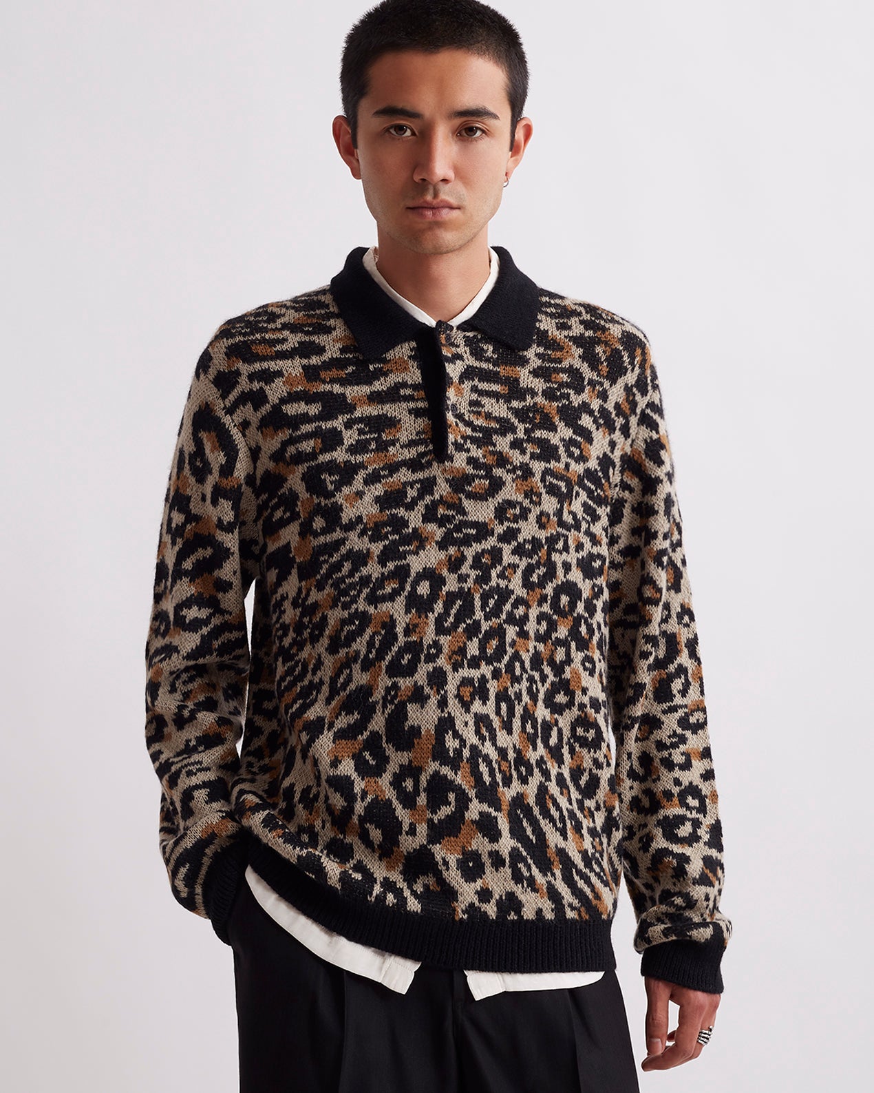 Beauchamp Mohair Polo Sweater | Saturdays NYC