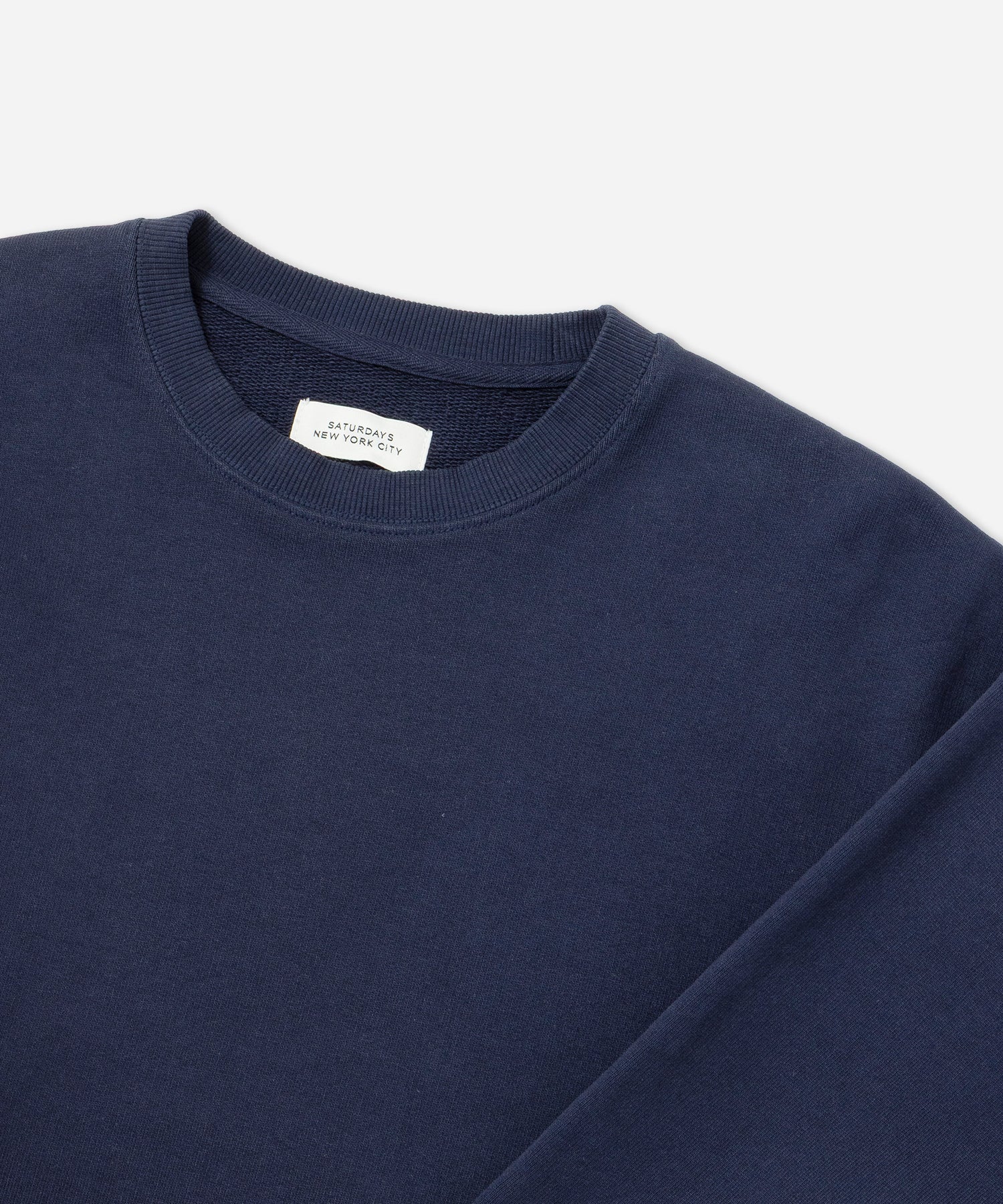 Saturdays NYC Bowery International Crew Sweatshirt in Navy