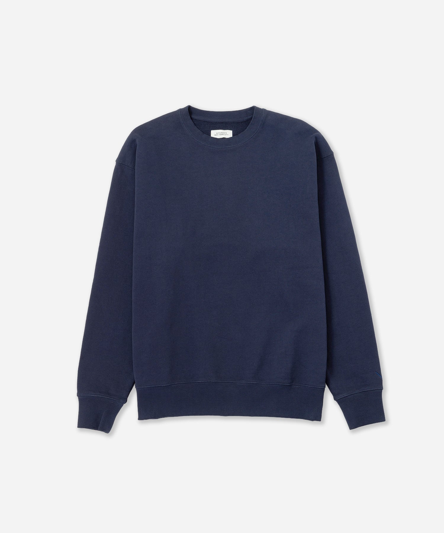 Saturdays NYC Bowery International Crew Sweatshirt in Navy