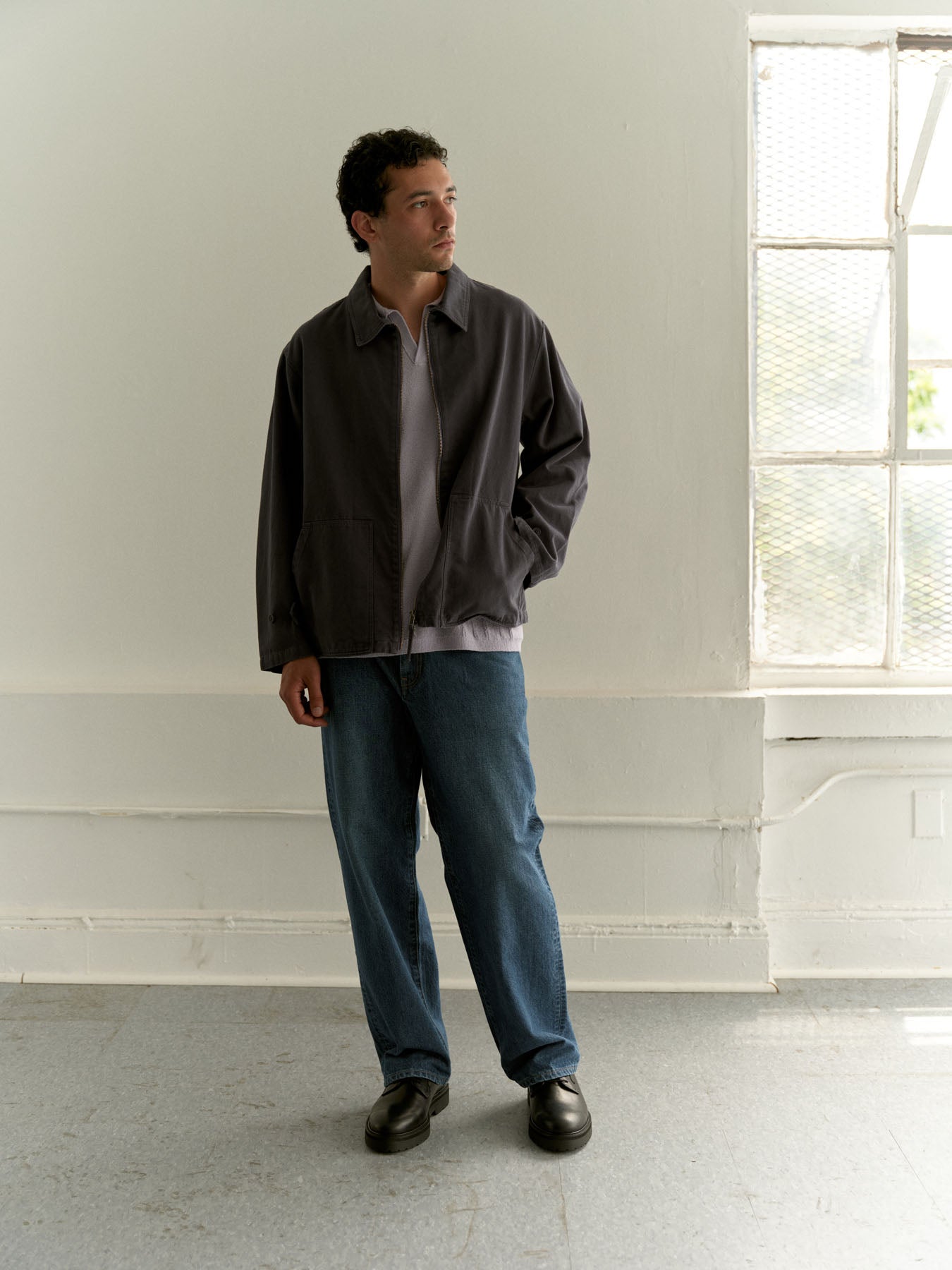 Harrison Pigment Dyed Zip Jacket | Saturdays NYC