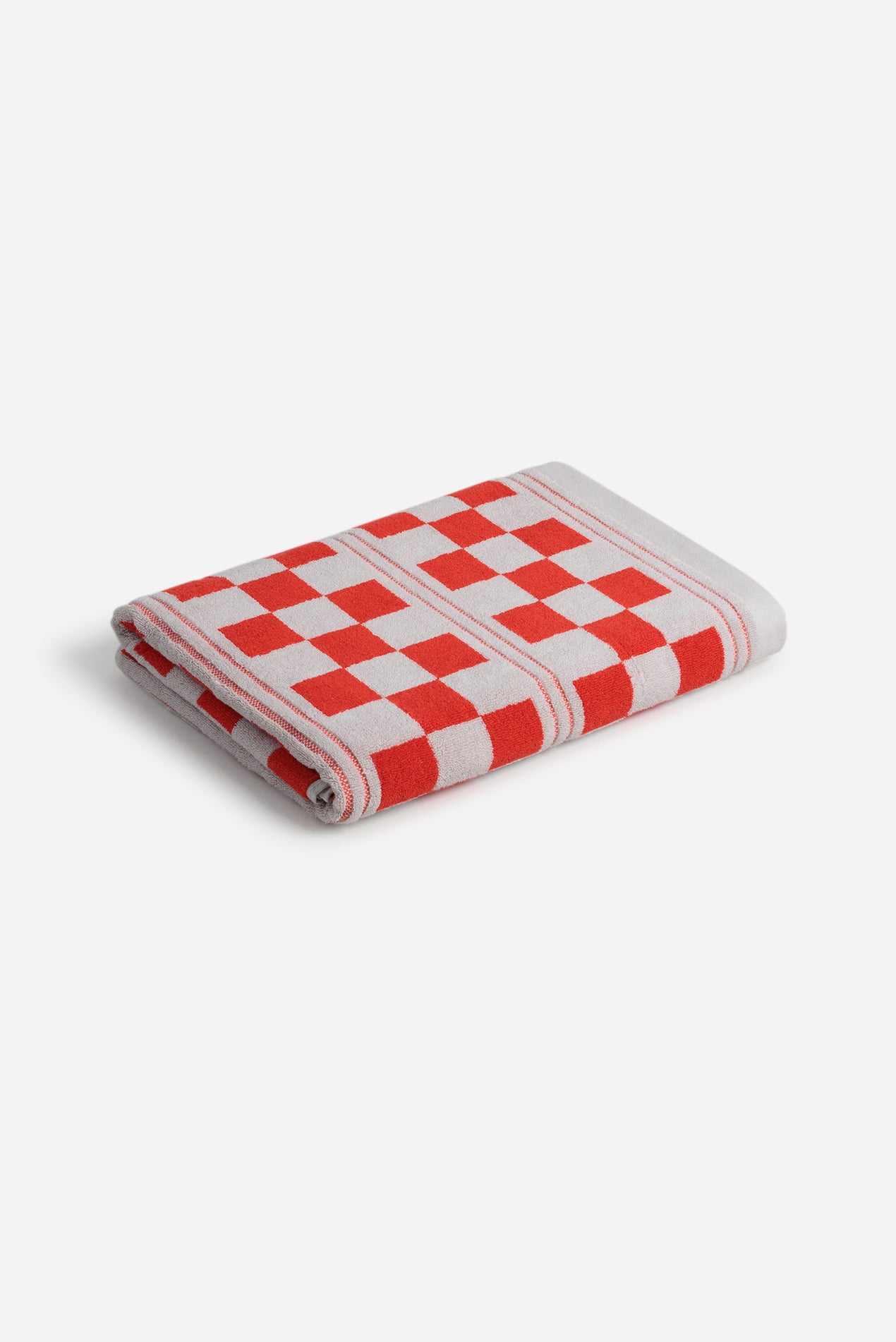 Saturdays NYC Busby Pool Towel in Cloud & Ranch Red